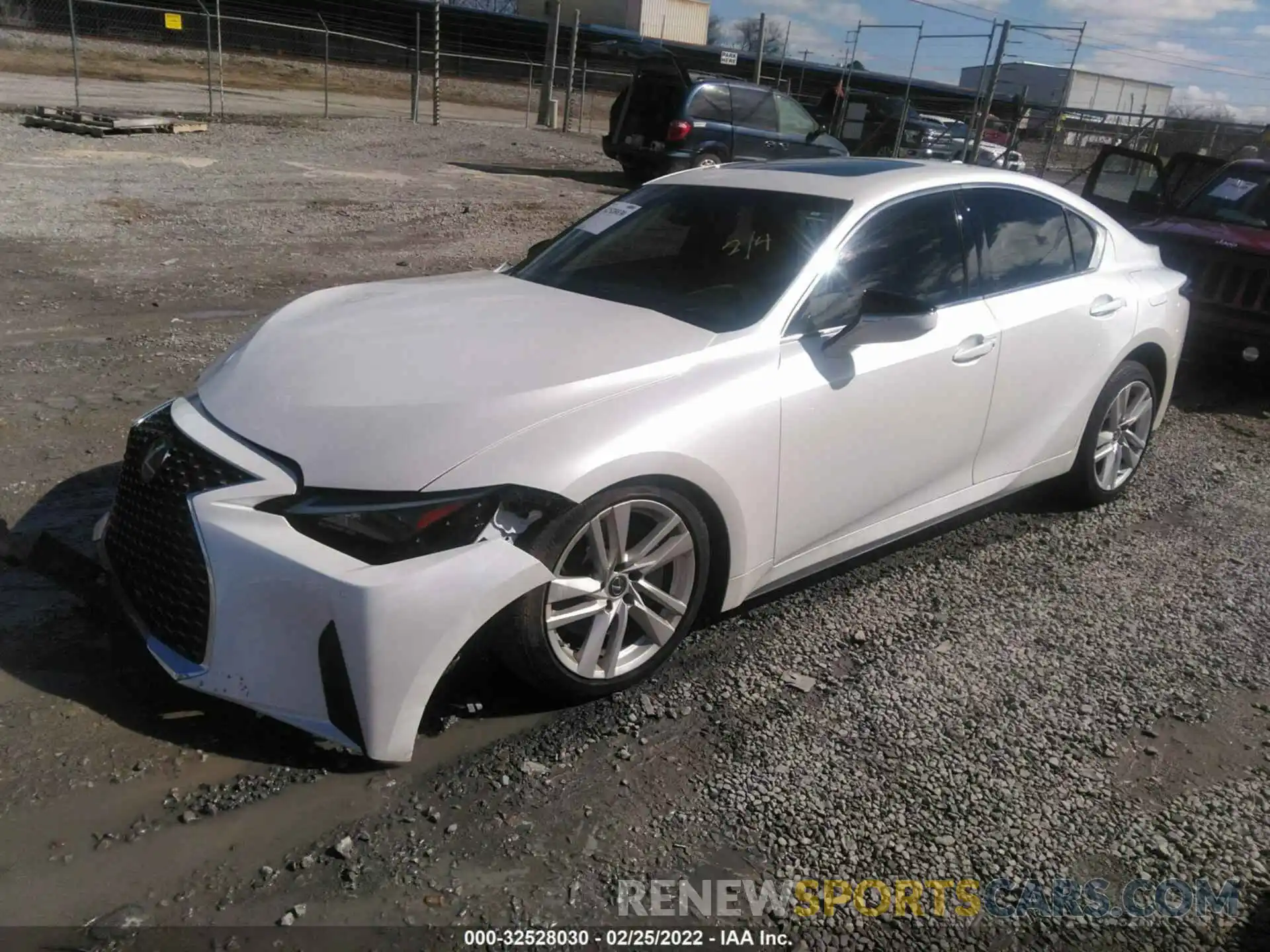 2 Photograph of a damaged car JTHCA1D21M5111742 LEXUS IS 2021