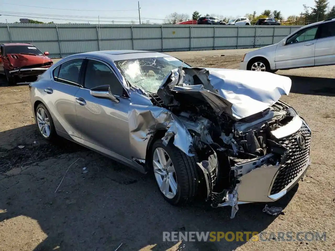 1 Photograph of a damaged car JTHCA1D21M5114902 LEXUS IS 2021