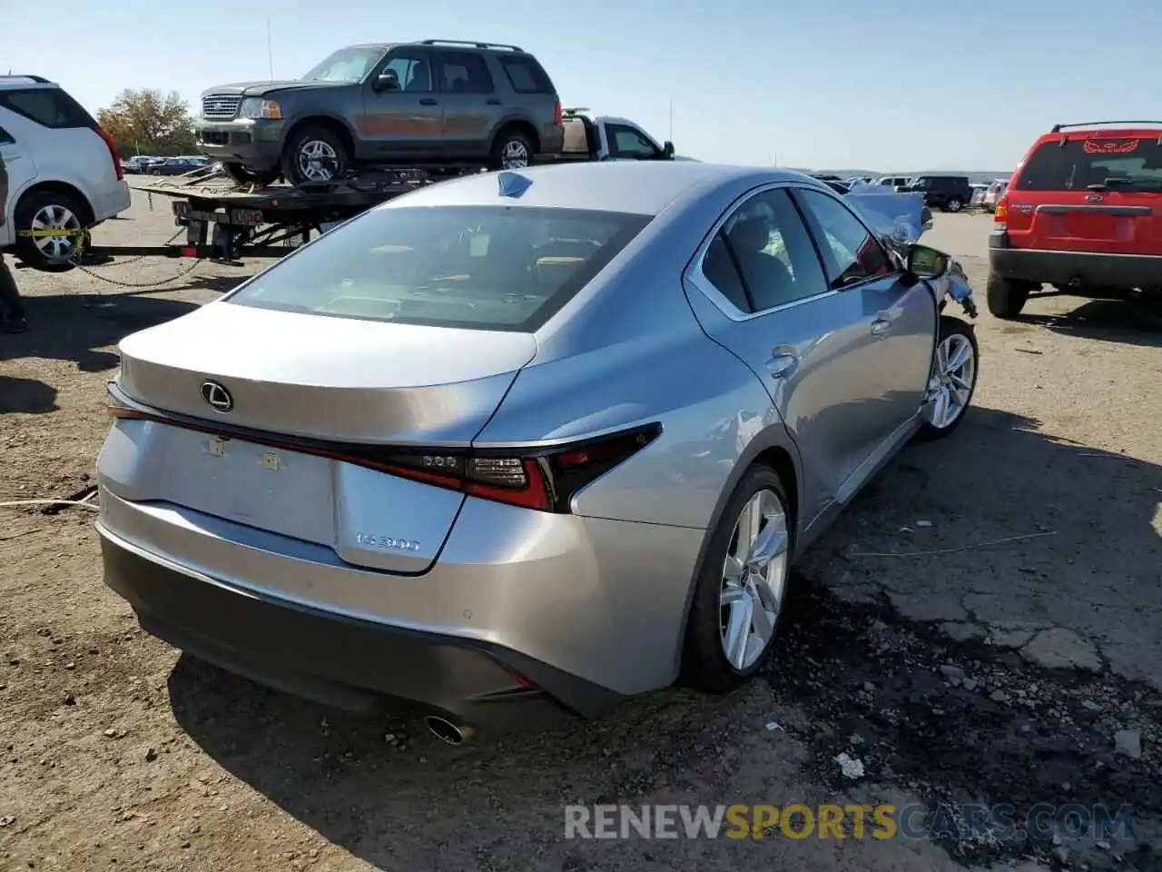 4 Photograph of a damaged car JTHCA1D21M5114902 LEXUS IS 2021