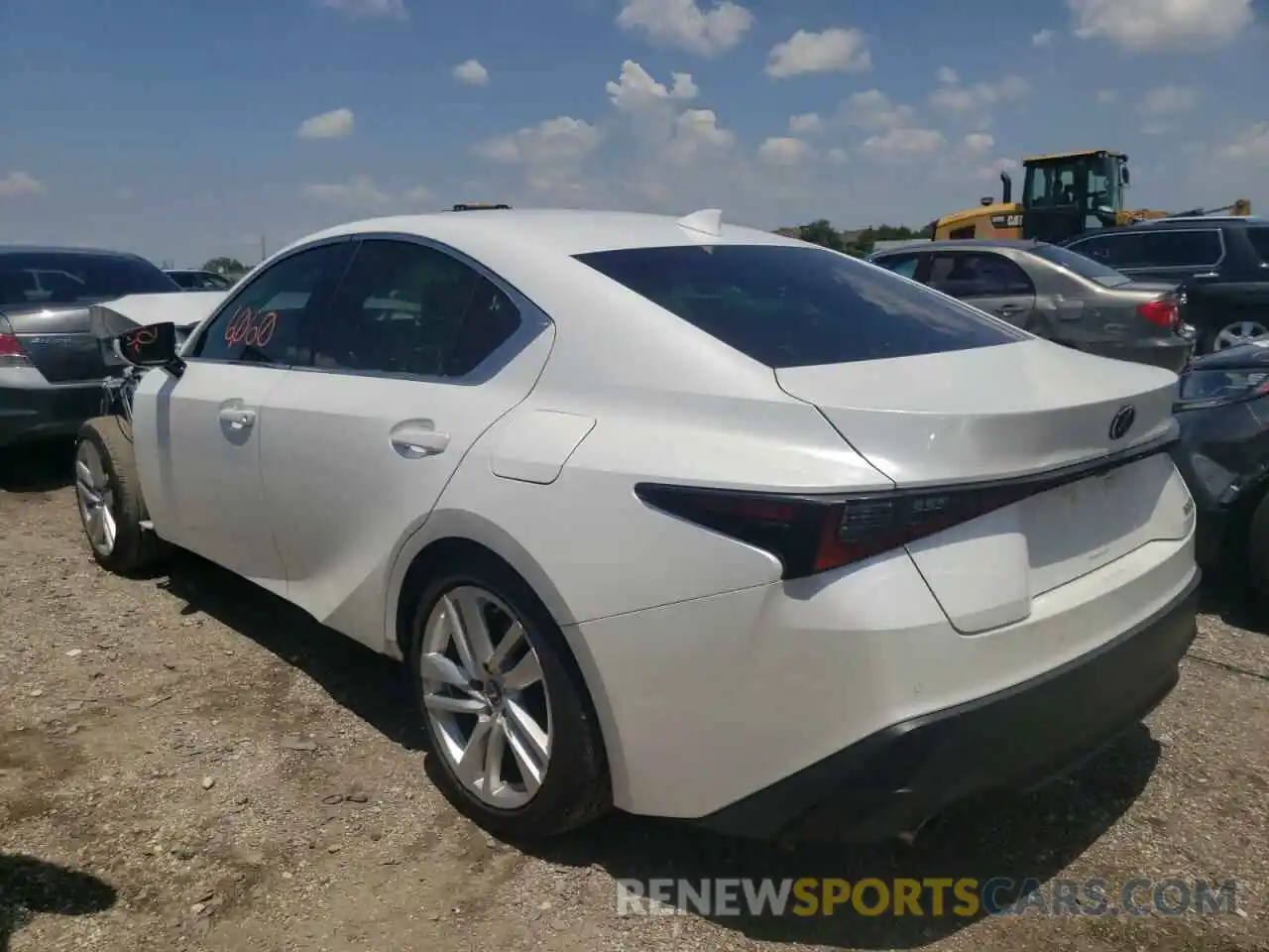 3 Photograph of a damaged car JTHCA1D21M5115211 LEXUS IS 2021