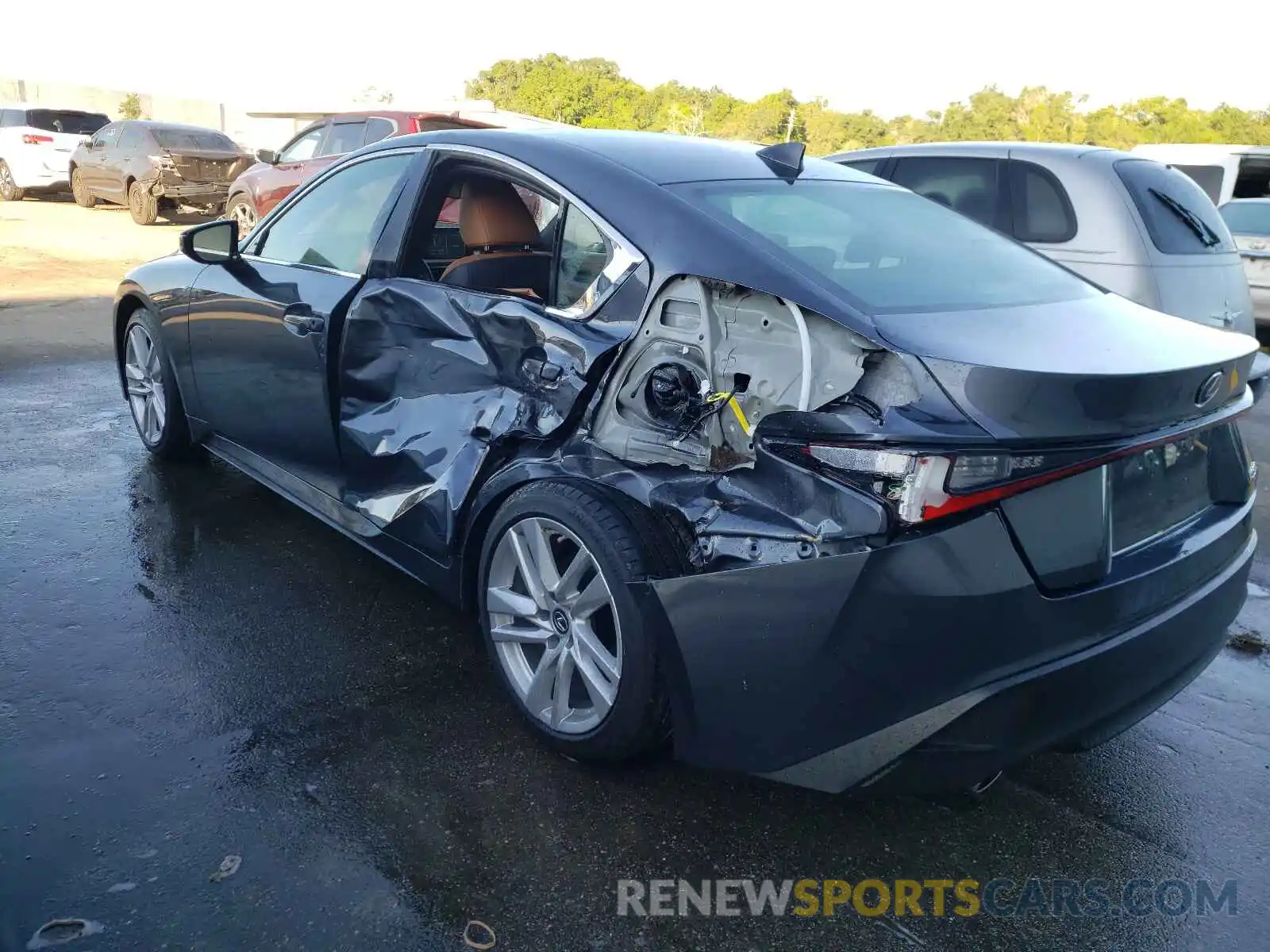 3 Photograph of a damaged car JTHCA1D21M5115256 LEXUS IS 2021