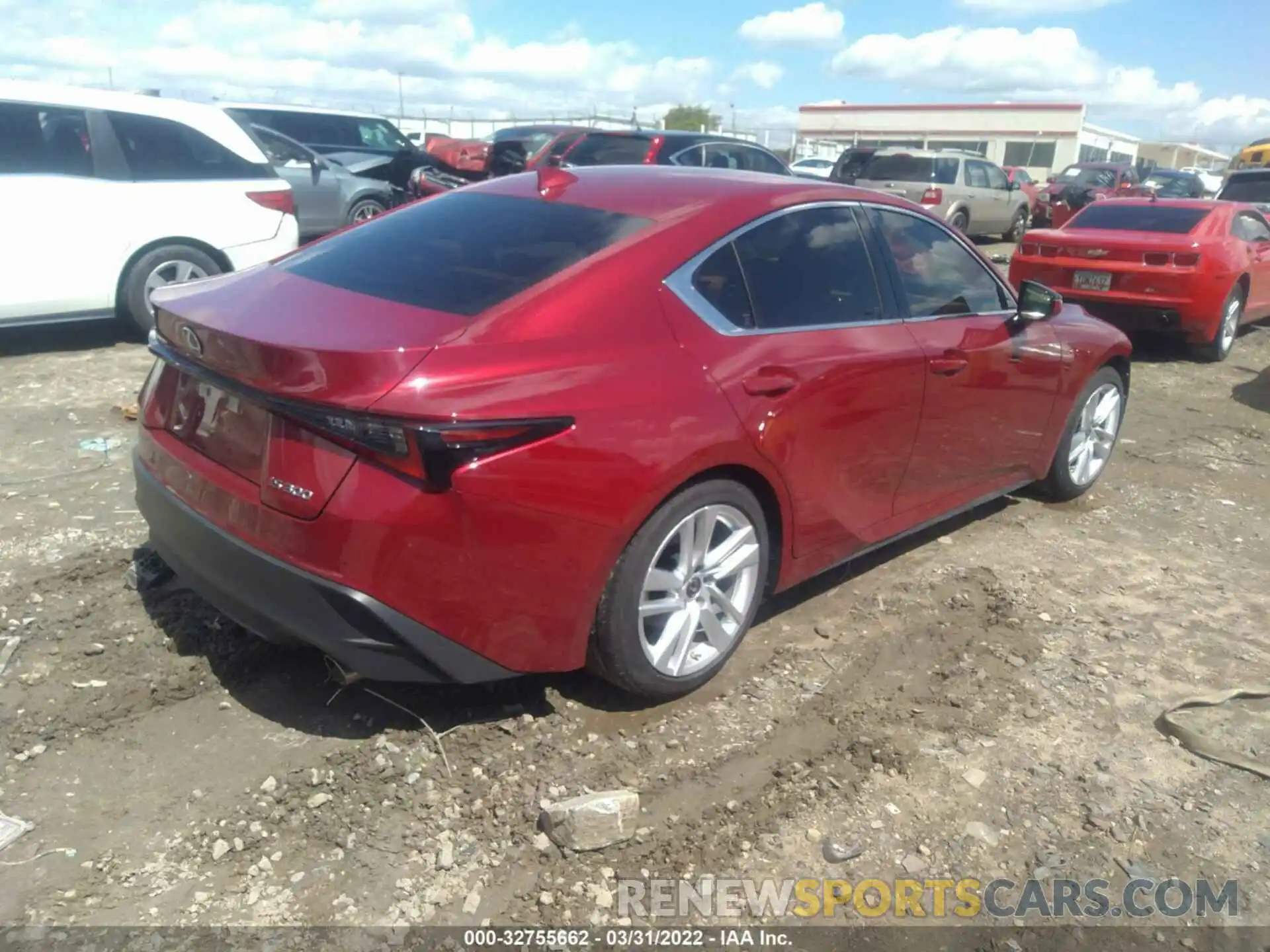 4 Photograph of a damaged car JTHCA1D21M5115273 LEXUS IS 2021