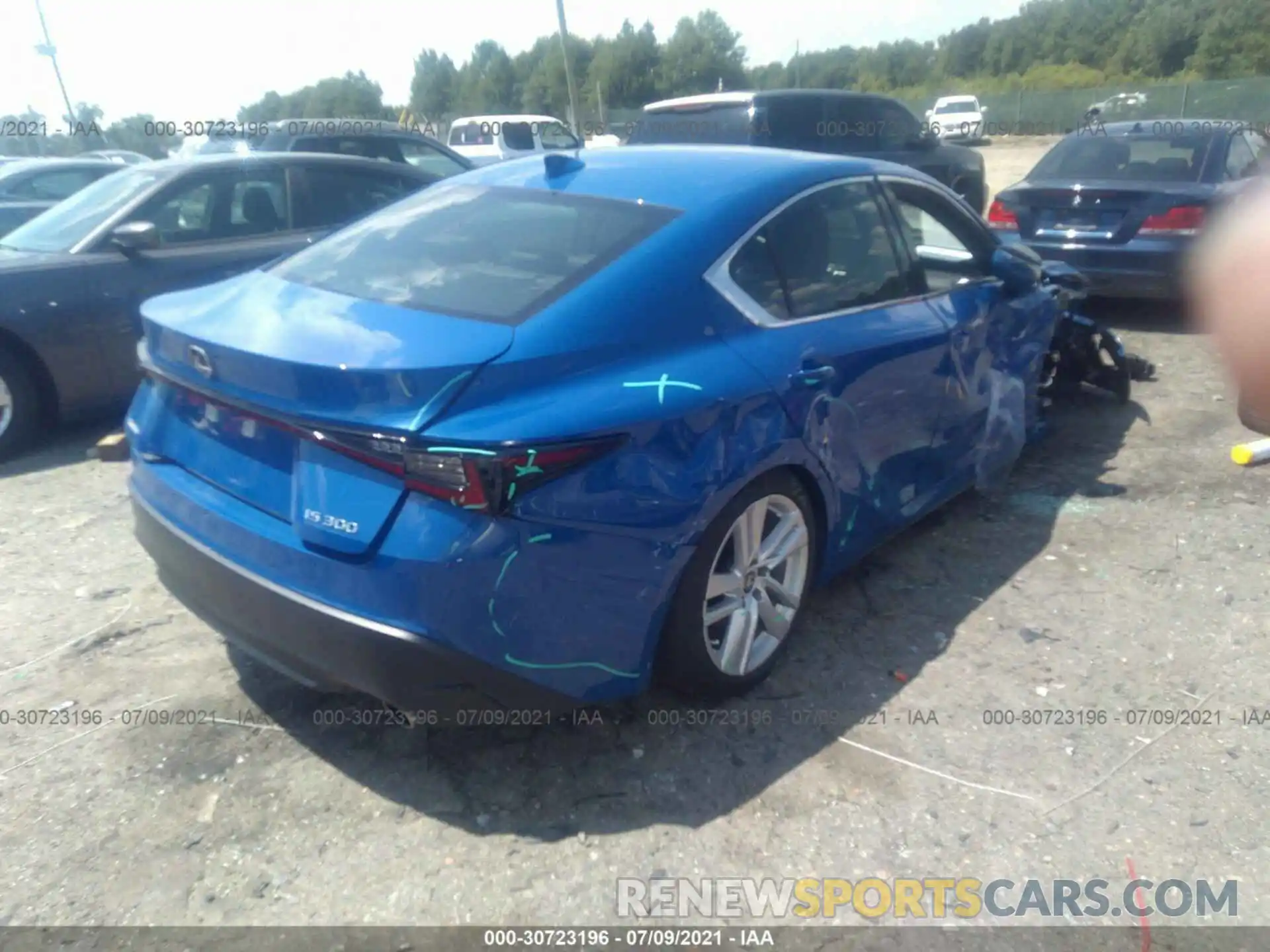 4 Photograph of a damaged car JTHCA1D22M5109420 LEXUS IS 2021