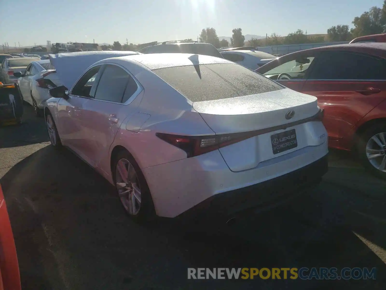 3 Photograph of a damaged car JTHCA1D22M5110289 LEXUS IS 2021