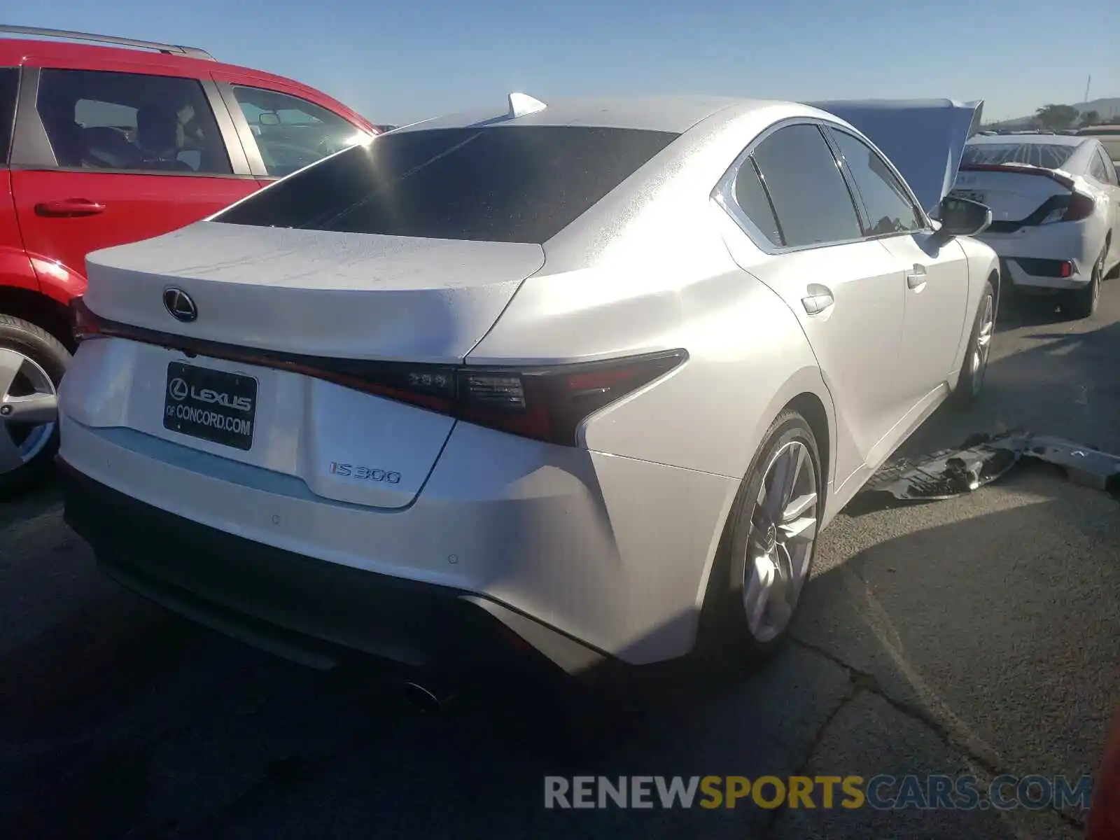 4 Photograph of a damaged car JTHCA1D22M5110289 LEXUS IS 2021