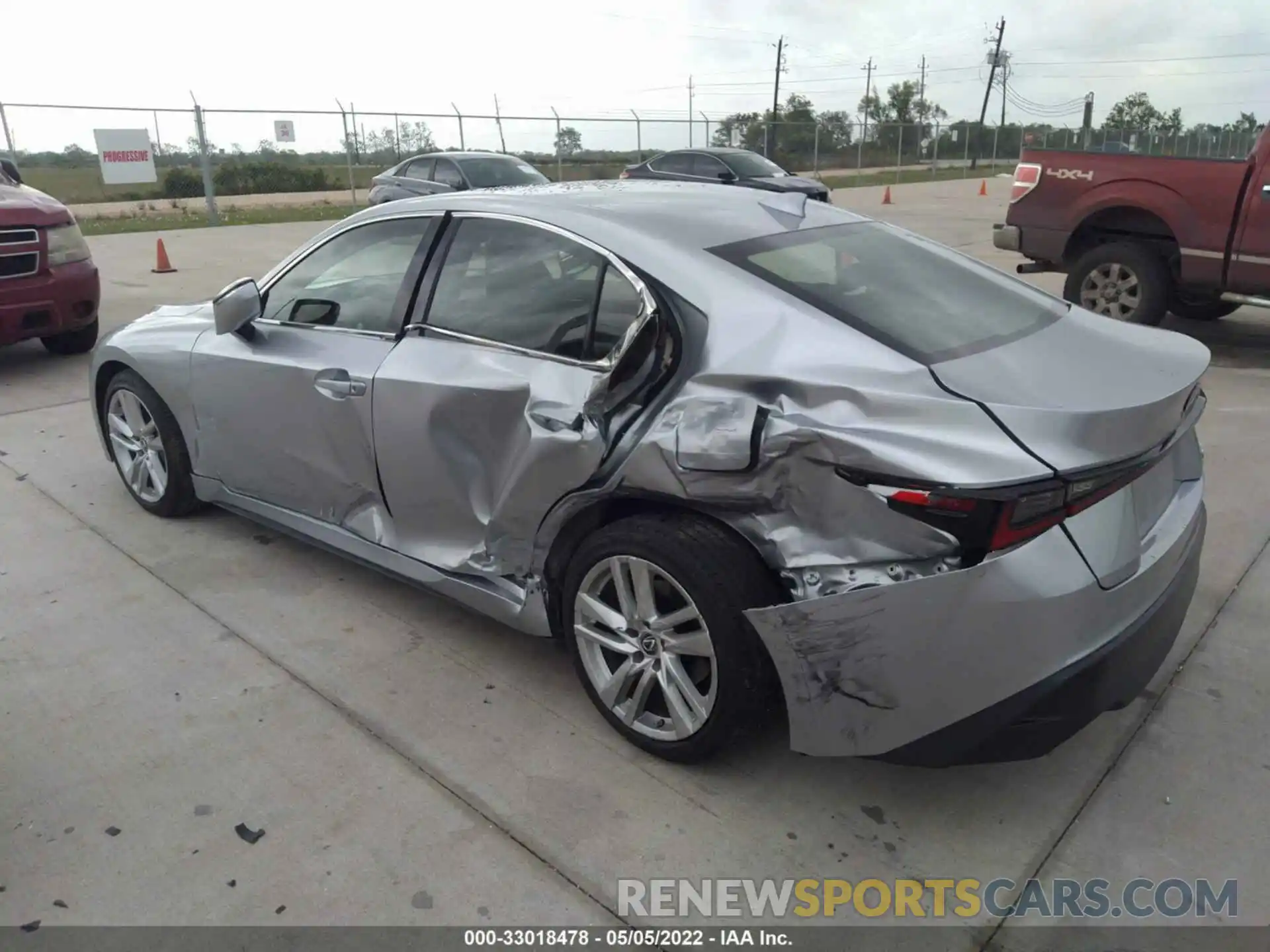 3 Photograph of a damaged car JTHCA1D22M5110521 LEXUS IS 2021