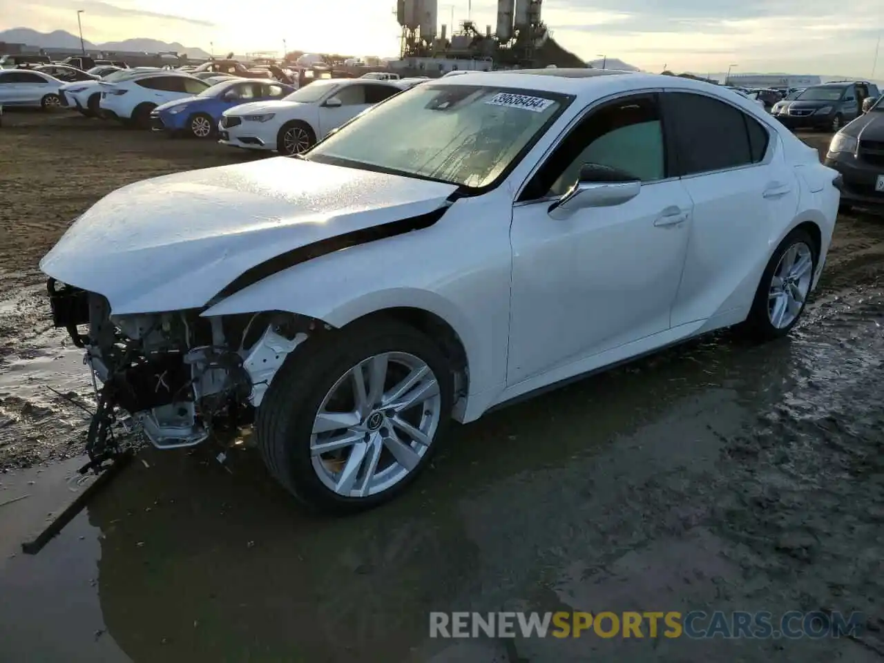 1 Photograph of a damaged car JTHCA1D22M5110549 LEXUS IS 2021