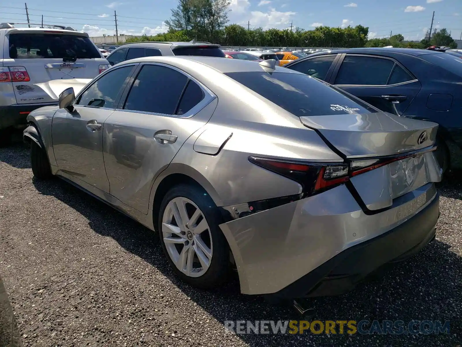 3 Photograph of a damaged car JTHCA1D22M5113998 LEXUS IS 2021