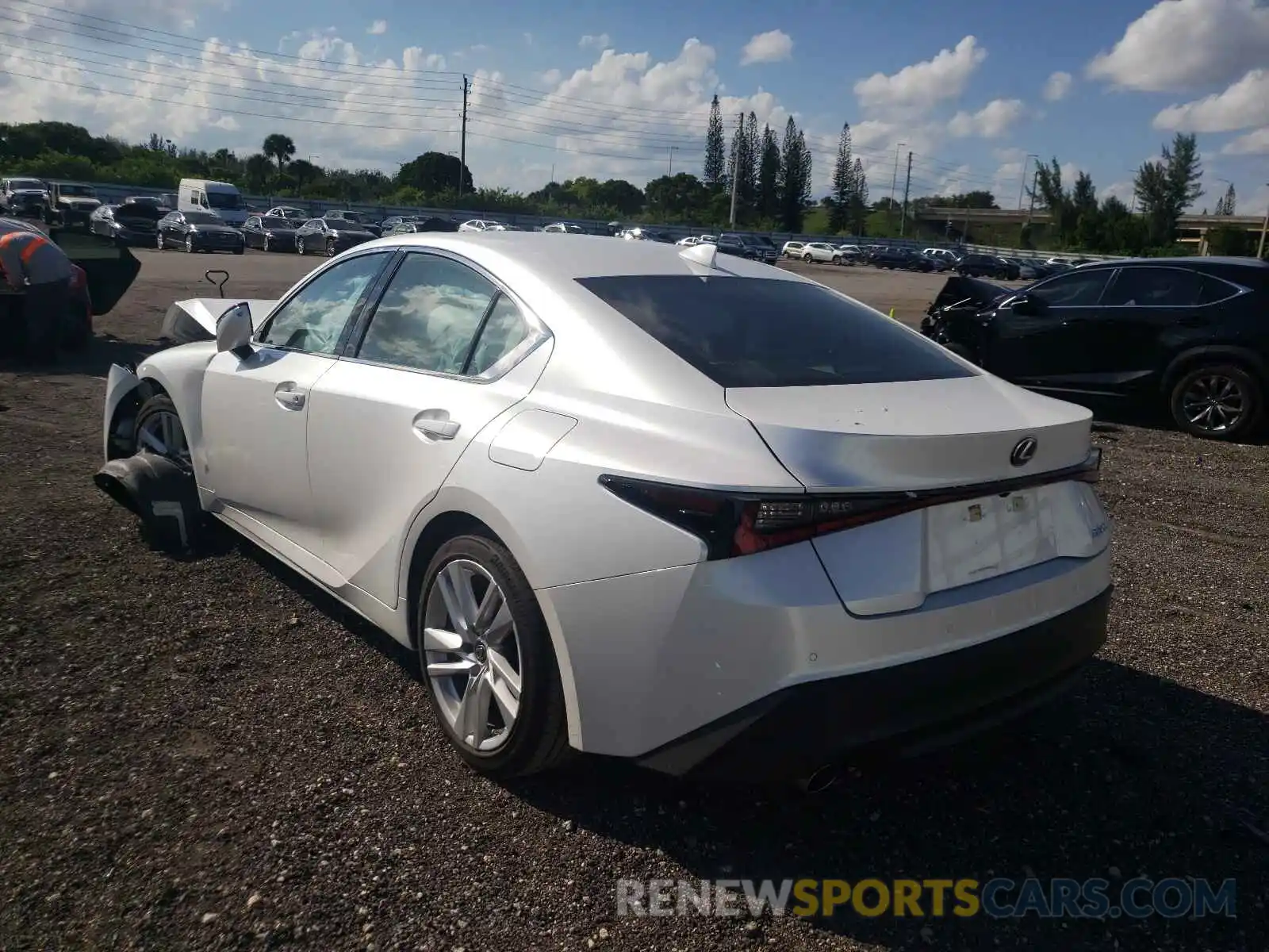 3 Photograph of a damaged car JTHCA1D22M5114469 LEXUS IS 2021