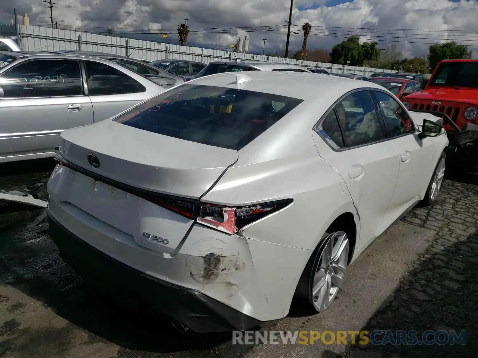 4 Photograph of a damaged car JTHCA1D23M5111340 LEXUS IS 2021