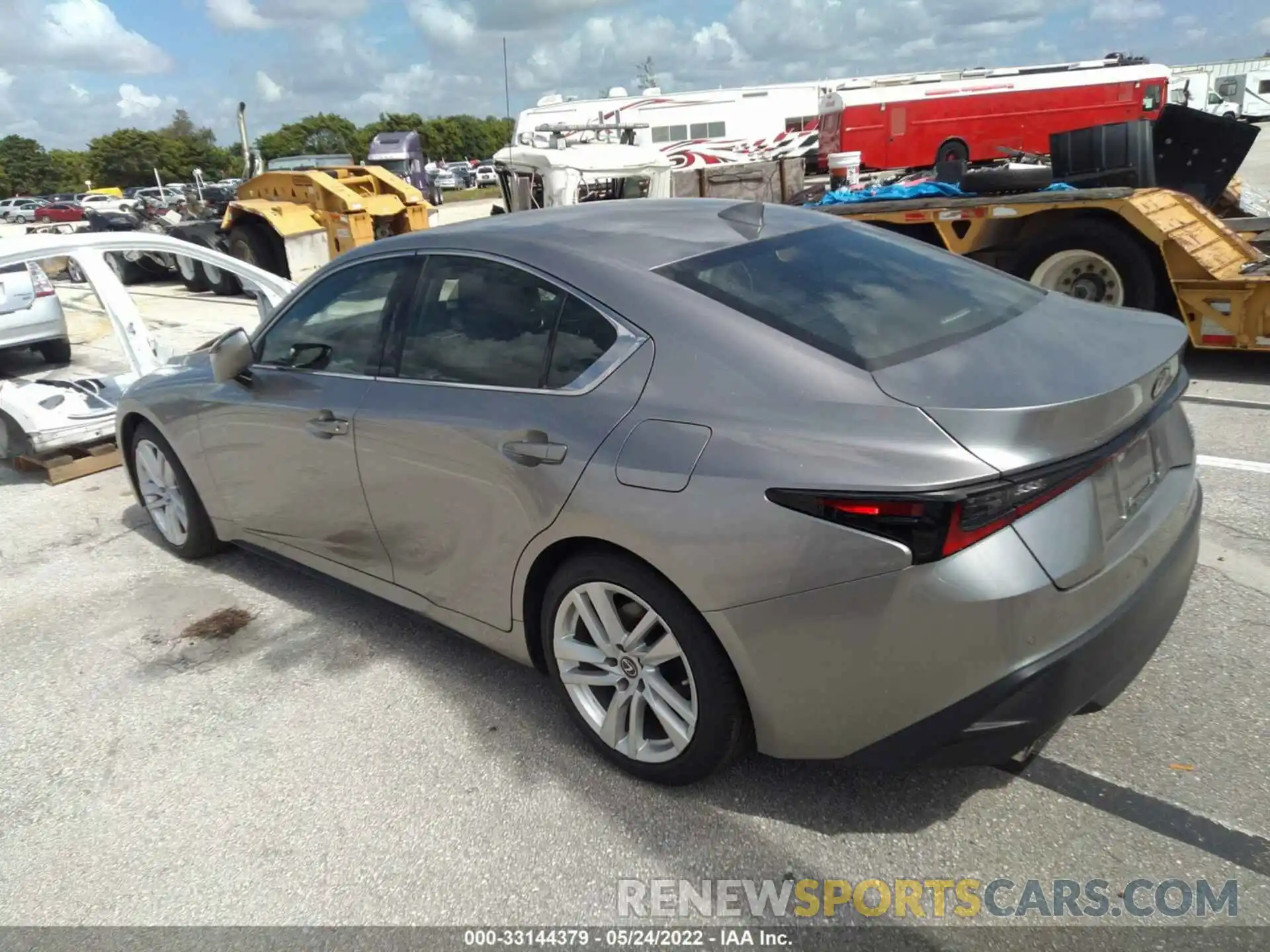 3 Photograph of a damaged car JTHCA1D23M5114416 LEXUS IS 2021