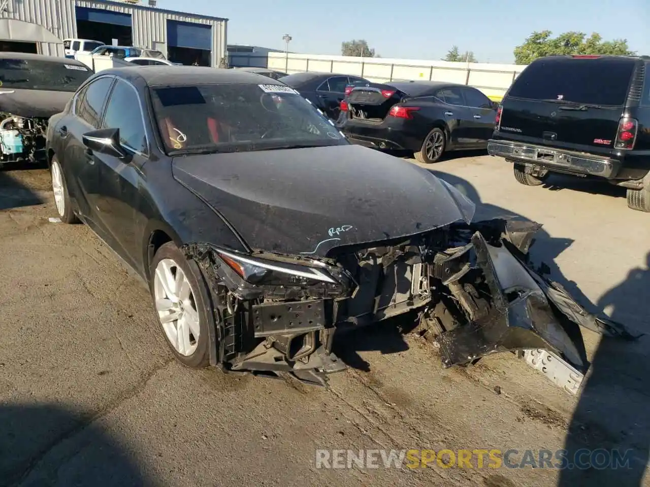 1 Photograph of a damaged car JTHCA1D23M5115436 LEXUS IS 2021