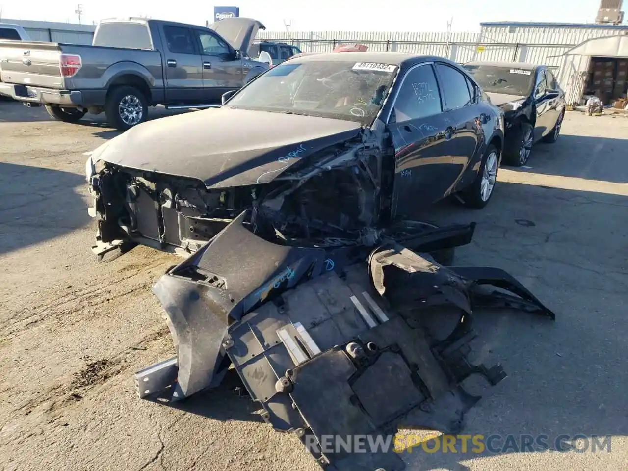 2 Photograph of a damaged car JTHCA1D23M5115436 LEXUS IS 2021