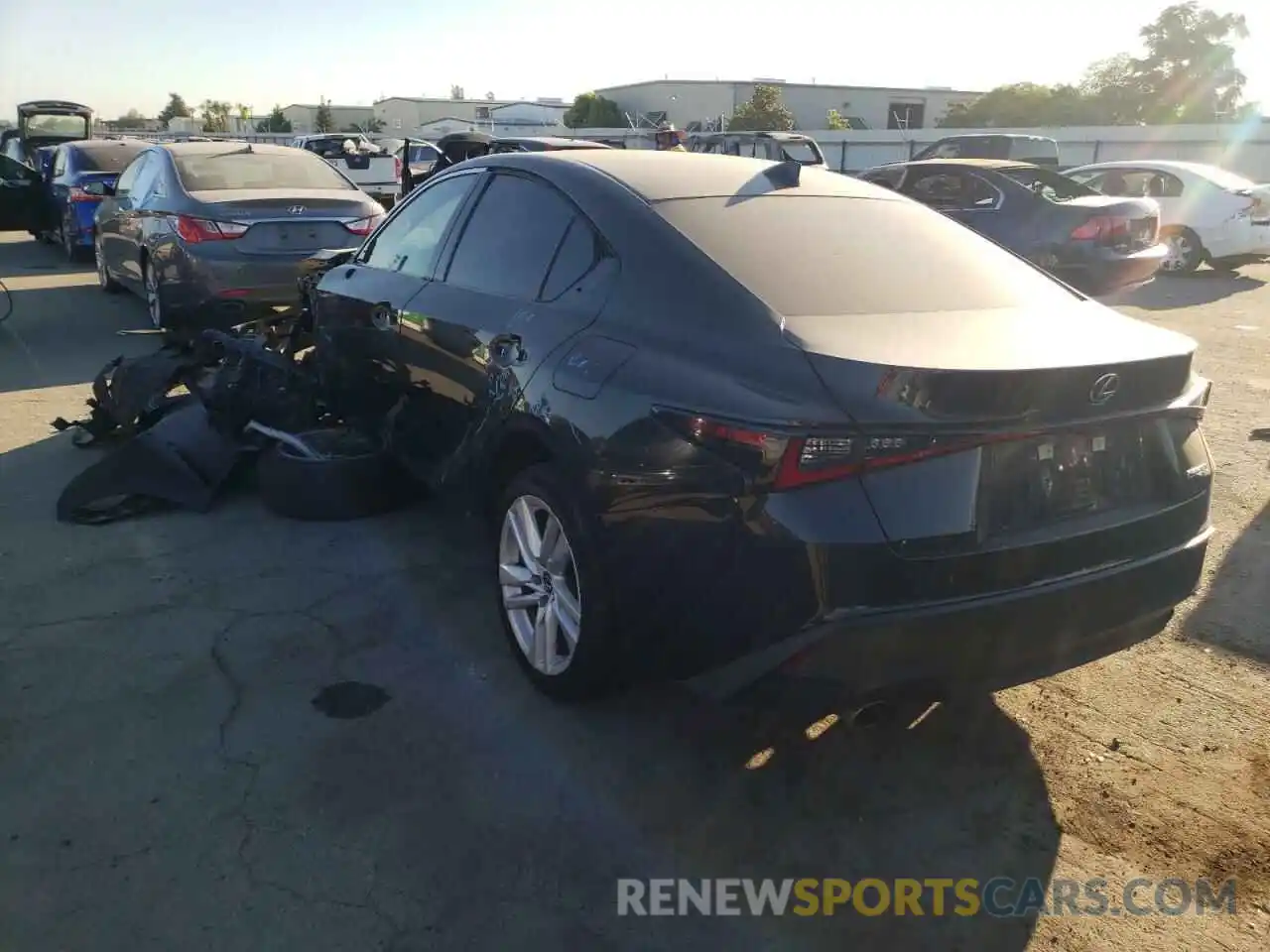 3 Photograph of a damaged car JTHCA1D23M5115436 LEXUS IS 2021