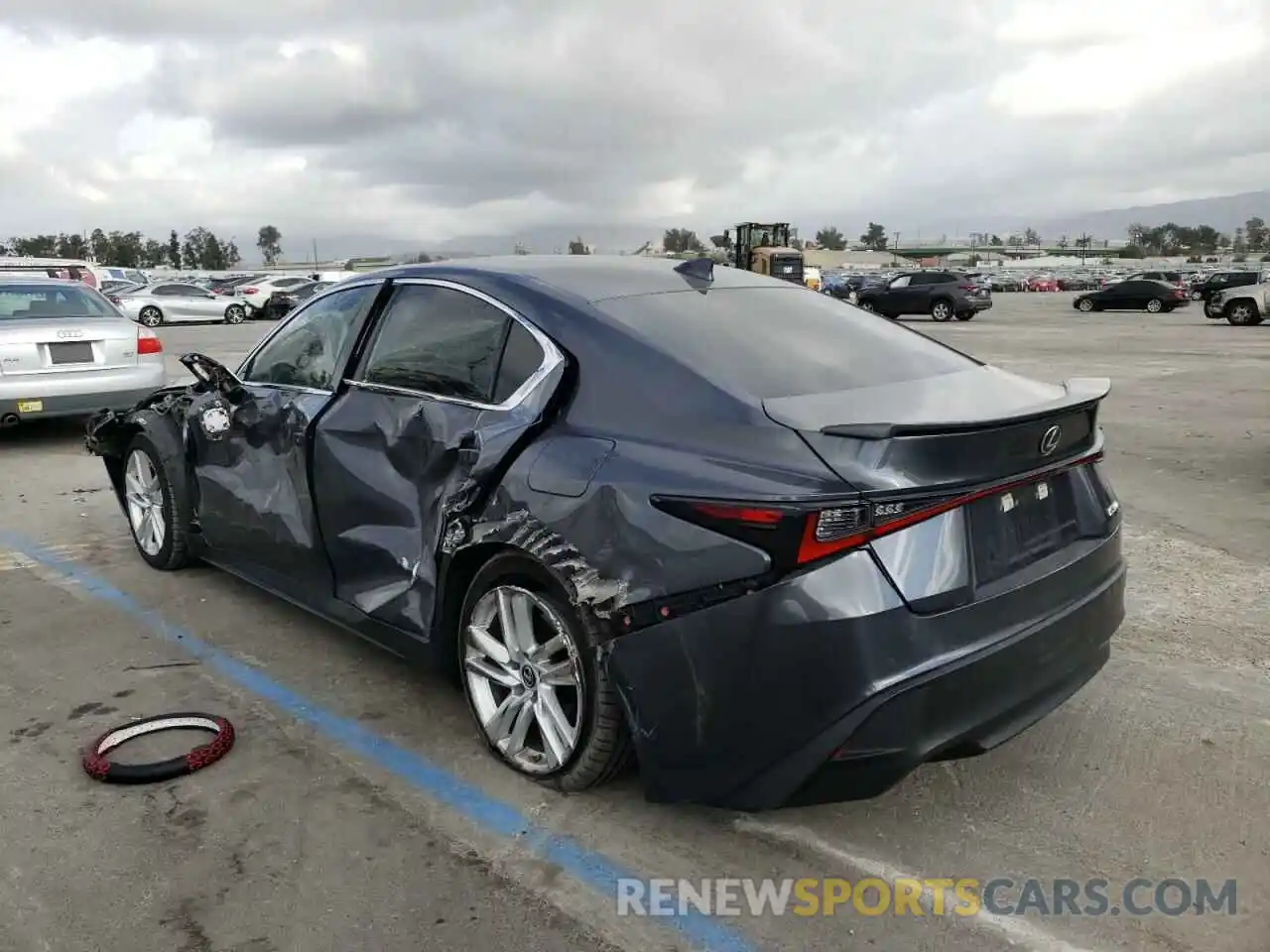 3 Photograph of a damaged car JTHCA1D24M5110858 LEXUS IS 2021