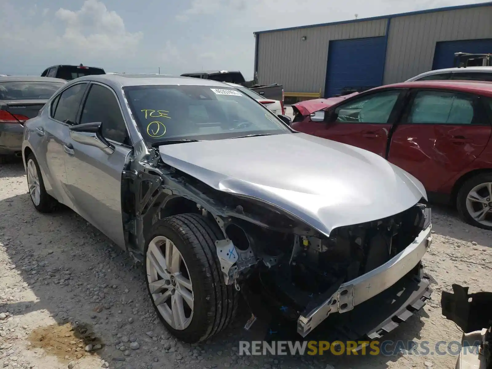 1 Photograph of a damaged car JTHCA1D24M5112836 LEXUS IS 2021