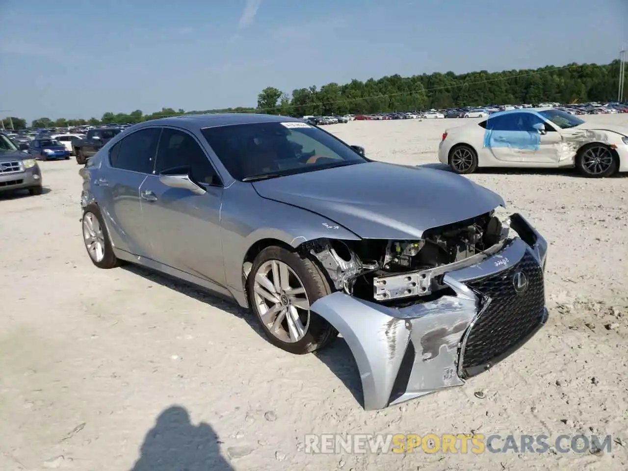 1 Photograph of a damaged car JTHCA1D24M5112948 LEXUS IS 2021