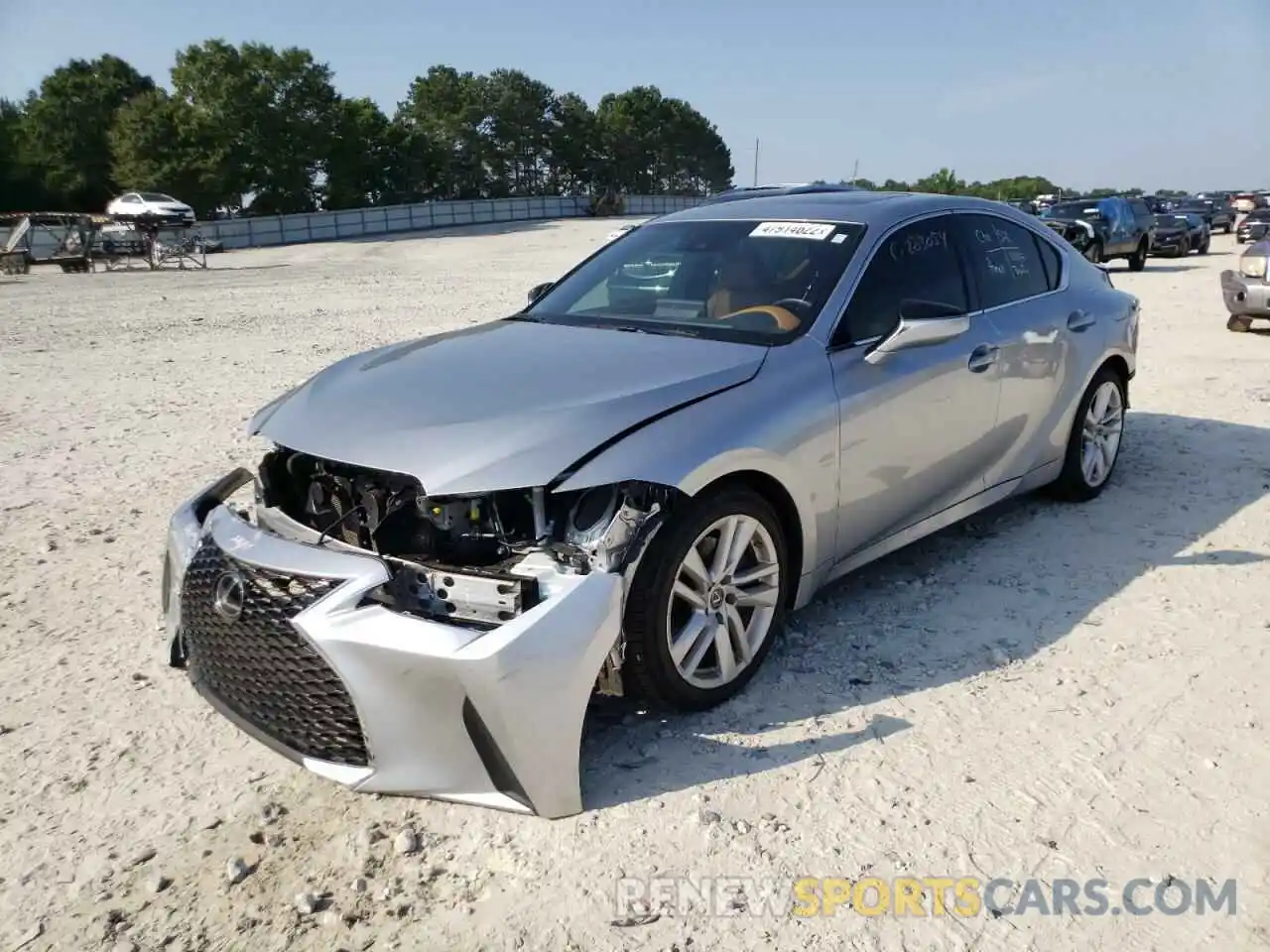 2 Photograph of a damaged car JTHCA1D24M5112948 LEXUS IS 2021