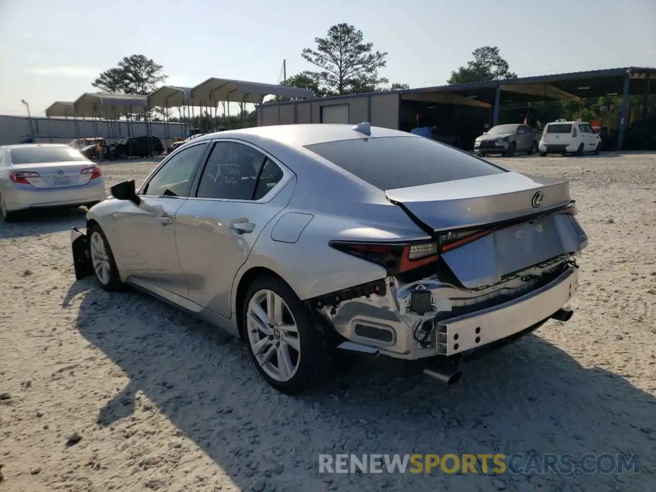 3 Photograph of a damaged car JTHCA1D24M5112948 LEXUS IS 2021