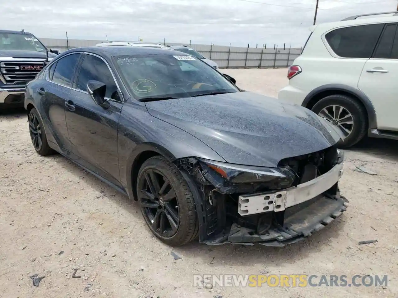 1 Photograph of a damaged car JTHCA1D24M5115462 LEXUS IS 2021