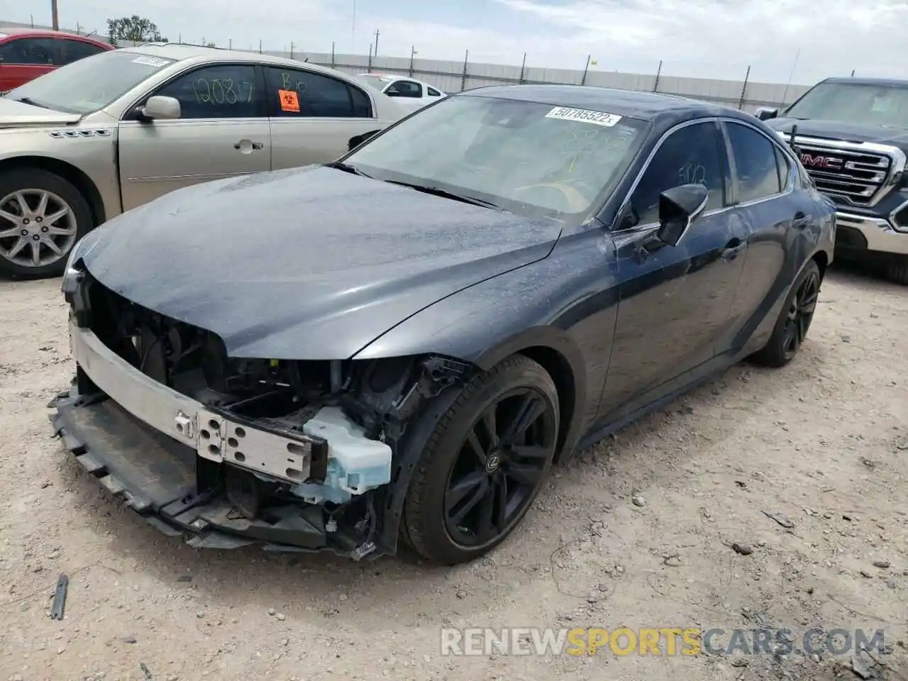 2 Photograph of a damaged car JTHCA1D24M5115462 LEXUS IS 2021