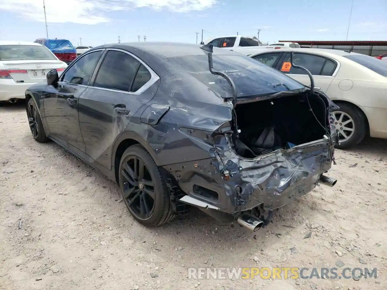 3 Photograph of a damaged car JTHCA1D24M5115462 LEXUS IS 2021