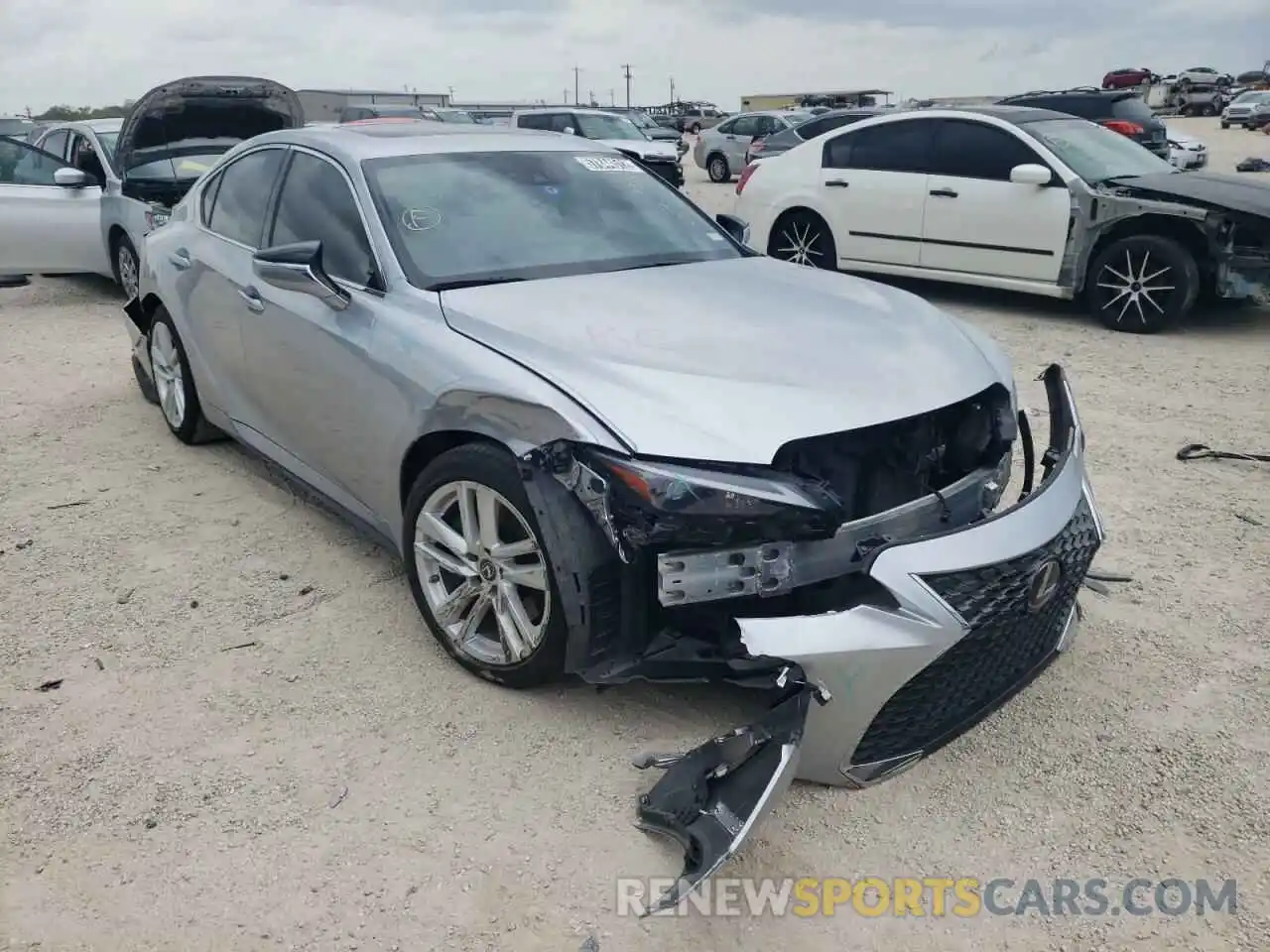 1 Photograph of a damaged car JTHCA1D24M5117325 LEXUS IS 2021