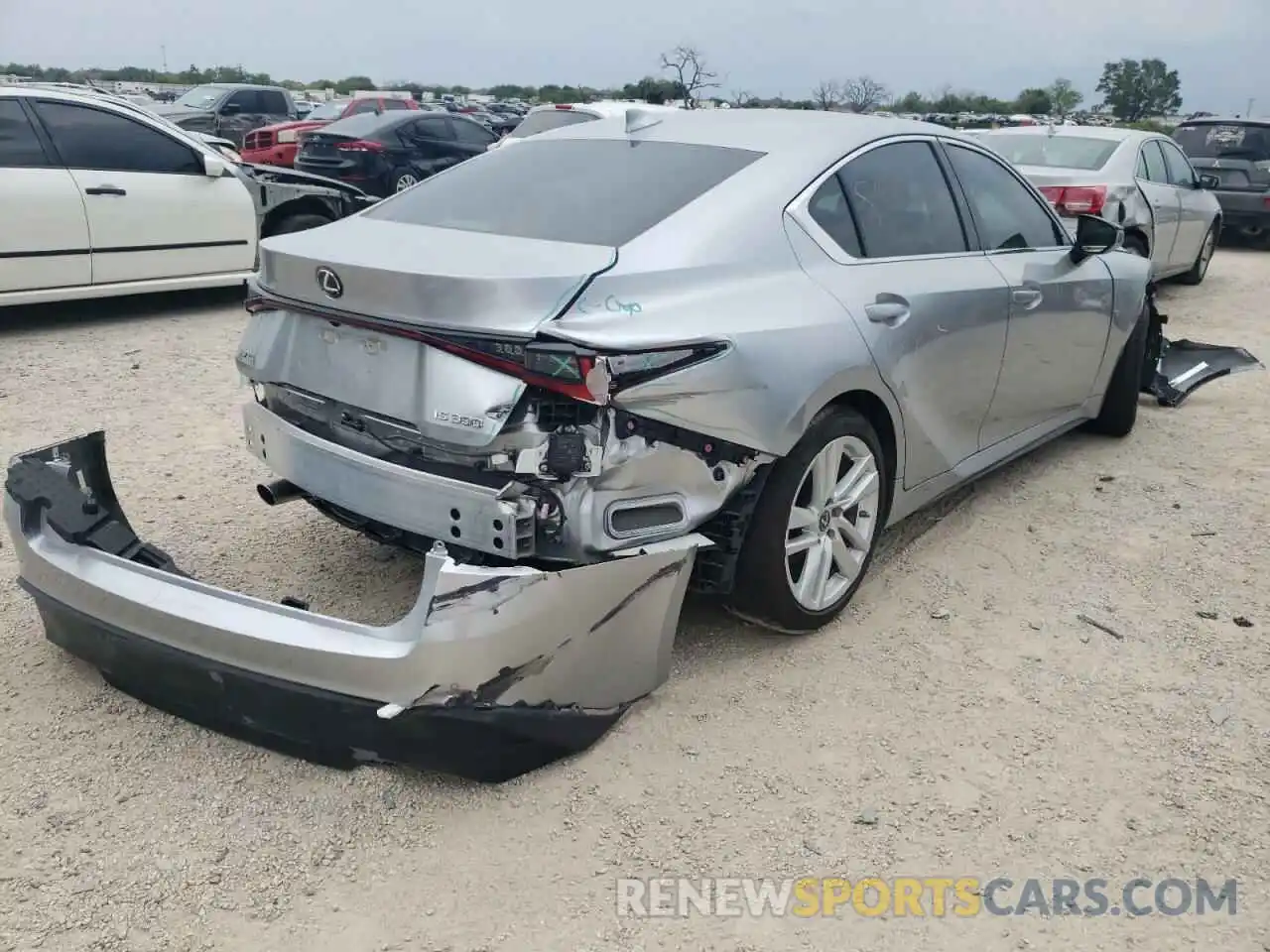 4 Photograph of a damaged car JTHCA1D24M5117325 LEXUS IS 2021