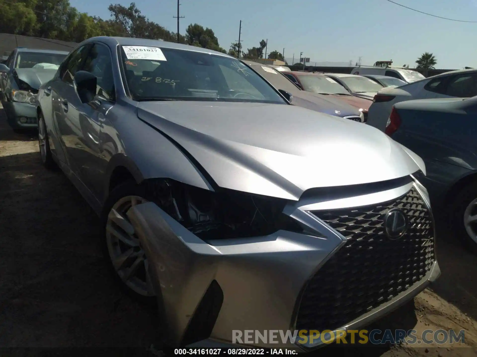 1 Photograph of a damaged car JTHCA1D25M5111971 LEXUS IS 2021