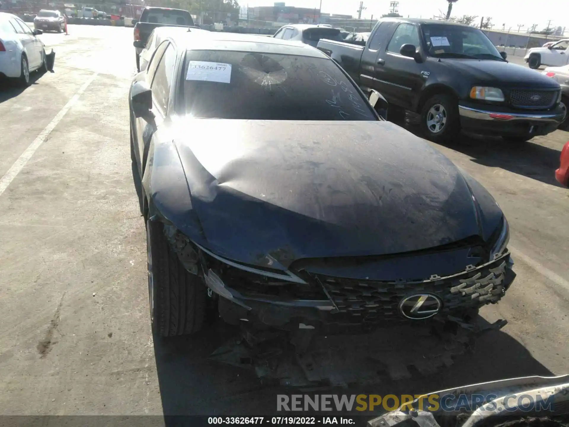 6 Photograph of a damaged car JTHCA1D25M5114885 LEXUS IS 2021