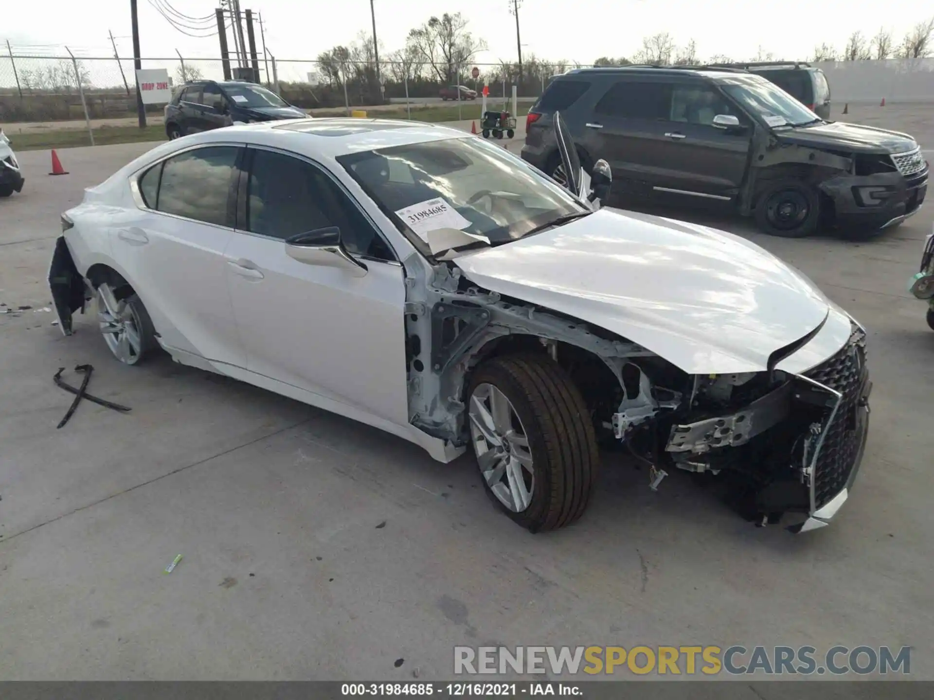 1 Photograph of a damaged car JTHCA1D25M5115079 LEXUS IS 2021