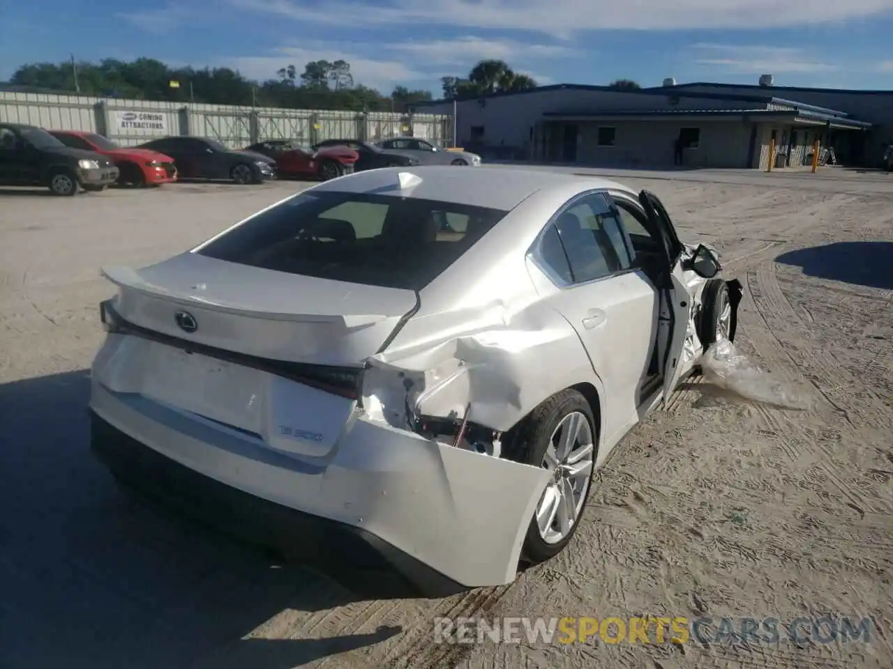 4 Photograph of a damaged car JTHCA1D25M5116703 LEXUS IS 2021