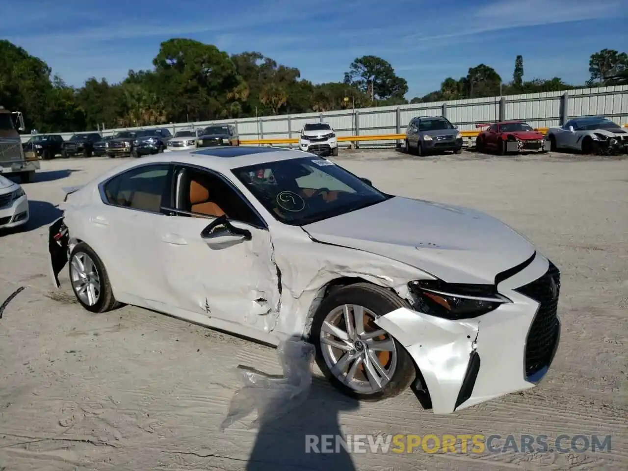 9 Photograph of a damaged car JTHCA1D25M5116703 LEXUS IS 2021