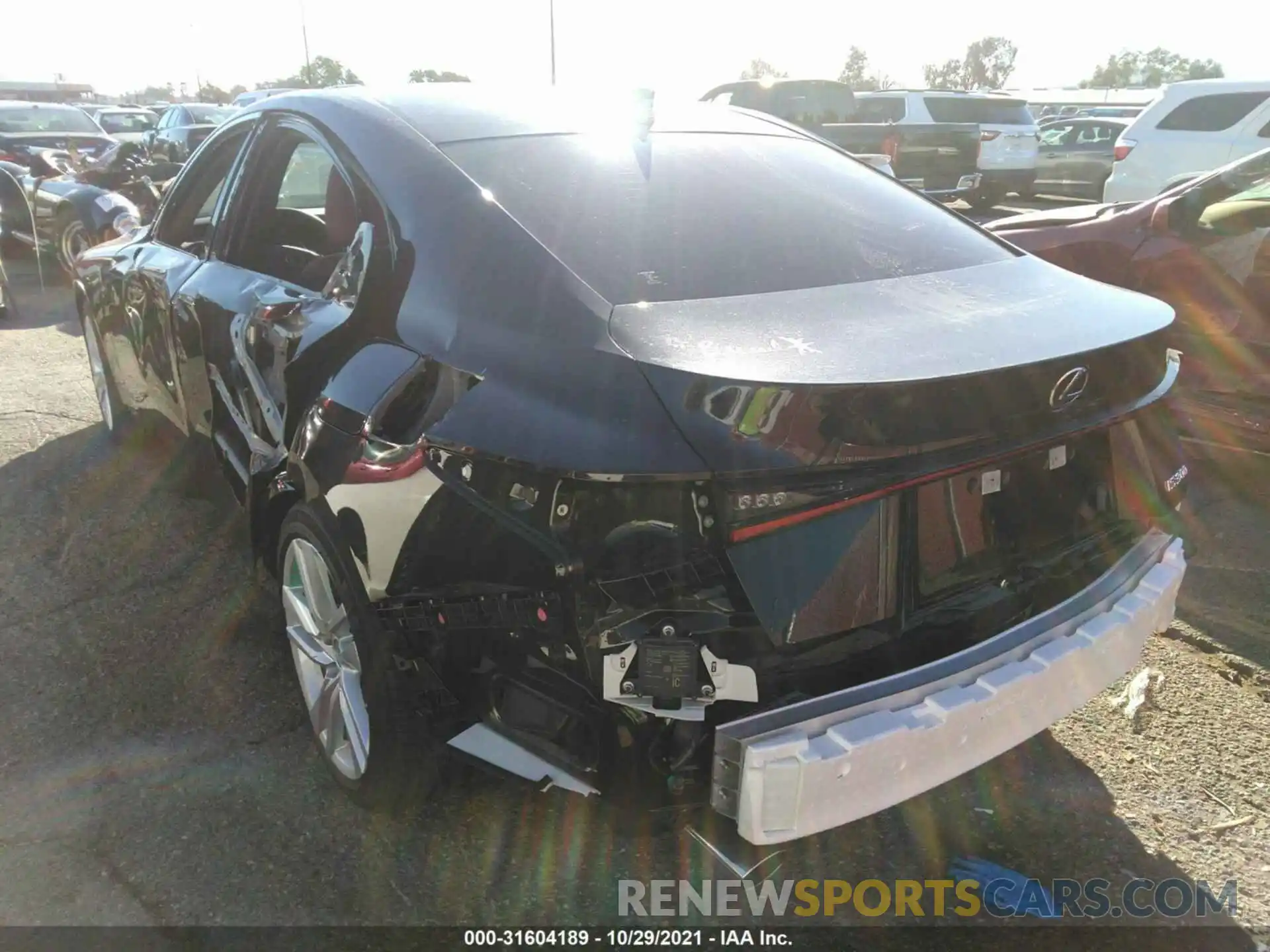 3 Photograph of a damaged car JTHCA1D25M5117334 LEXUS IS 2021