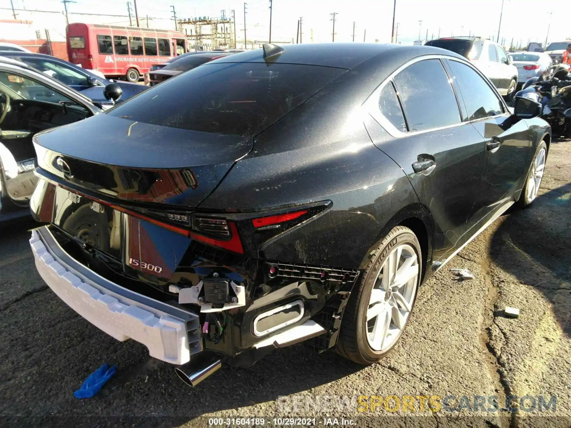 4 Photograph of a damaged car JTHCA1D25M5117334 LEXUS IS 2021