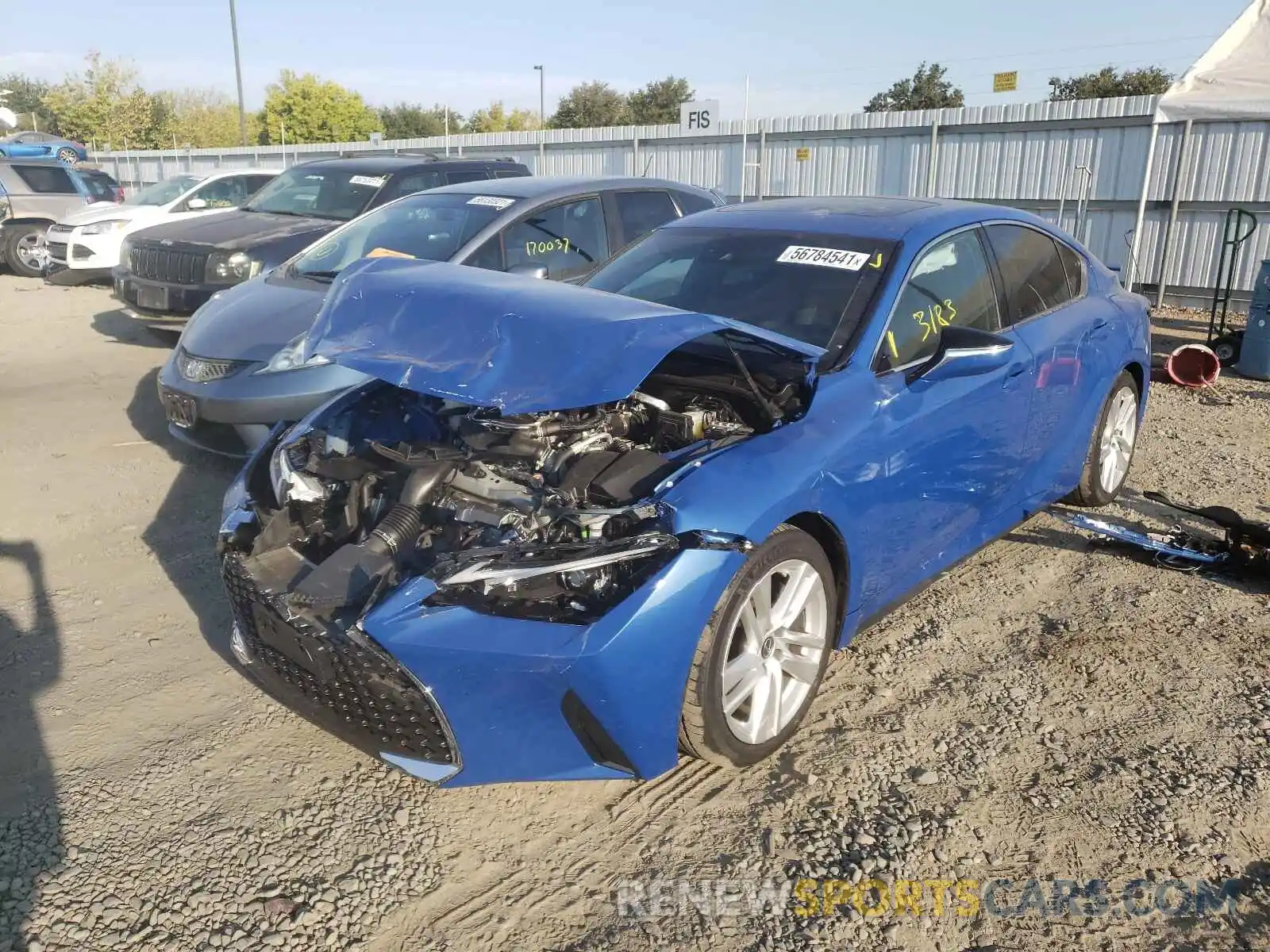 2 Photograph of a damaged car JTHCA1D27M5109509 LEXUS IS 2021