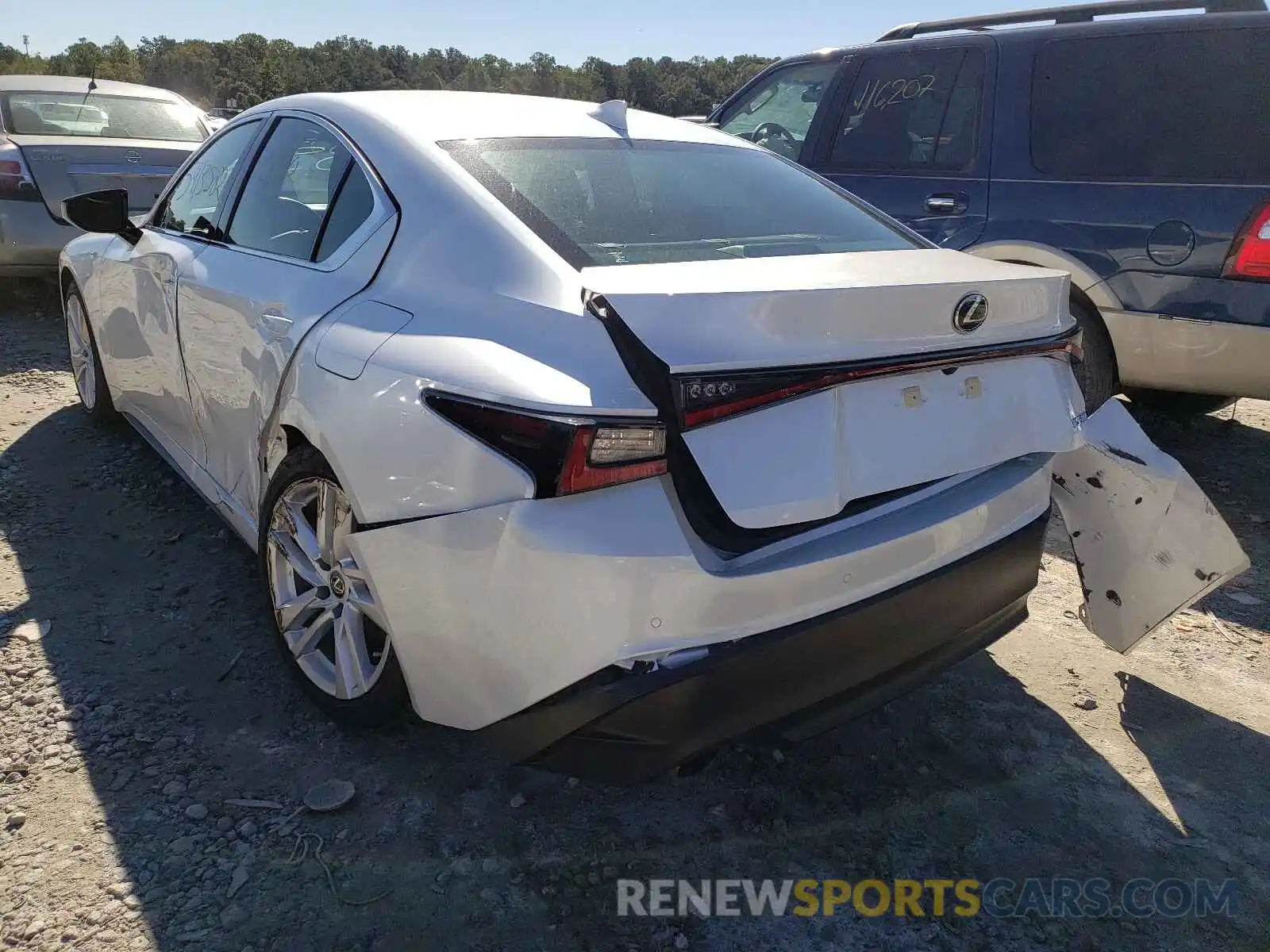 3 Photograph of a damaged car JTHCA1D27M5109817 LEXUS IS 2021