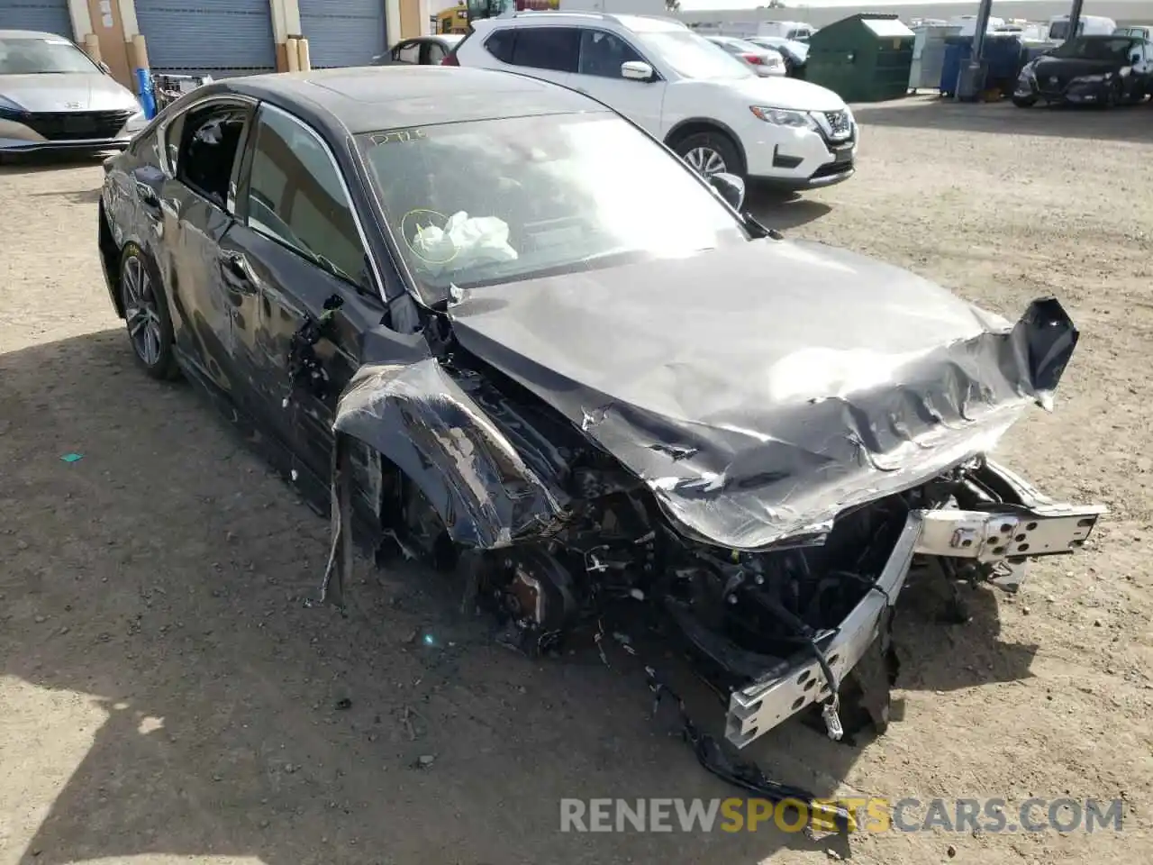 1 Photograph of a damaged car JTHCA1D27M5112040 LEXUS IS 2021