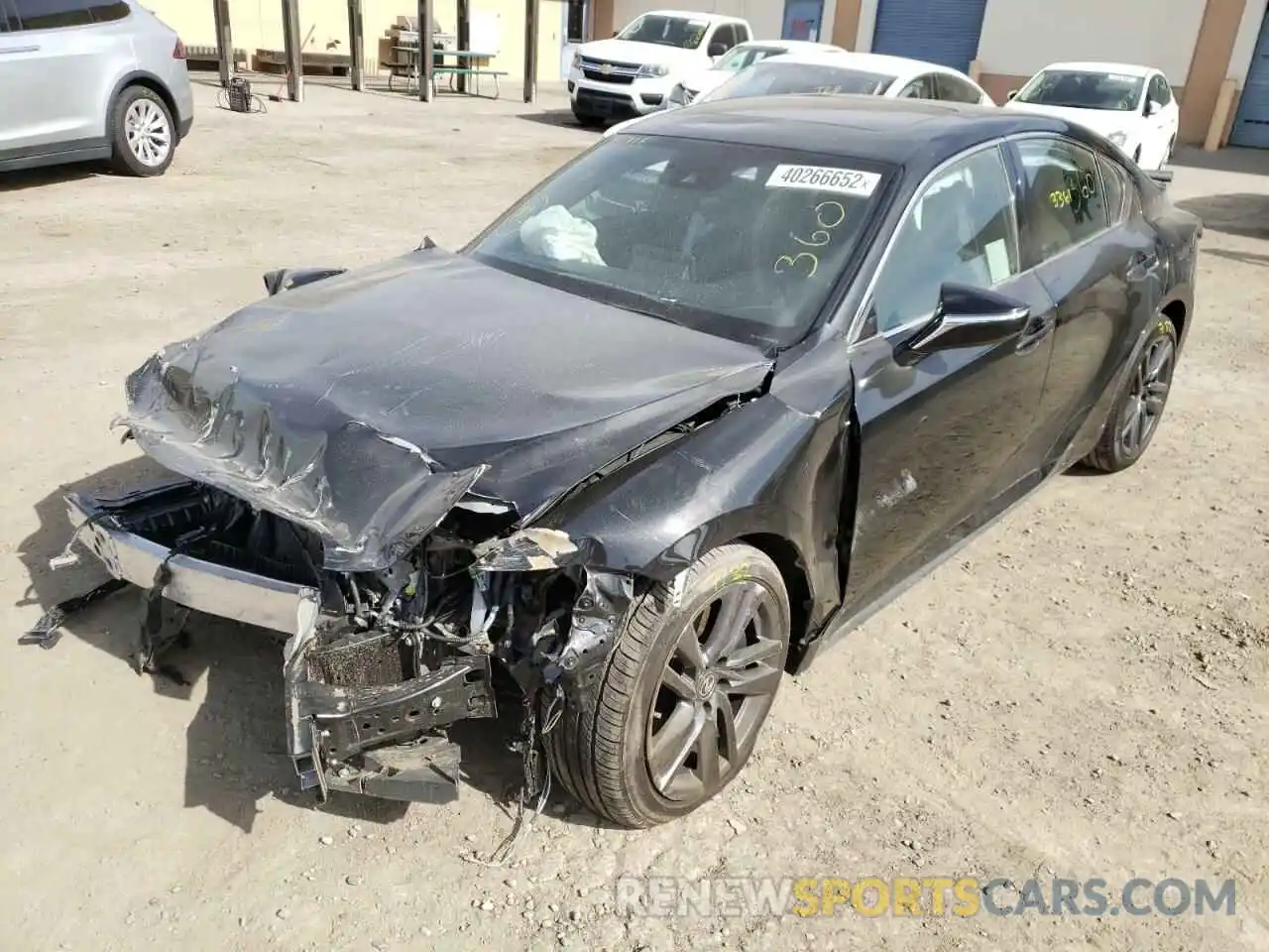 2 Photograph of a damaged car JTHCA1D27M5112040 LEXUS IS 2021