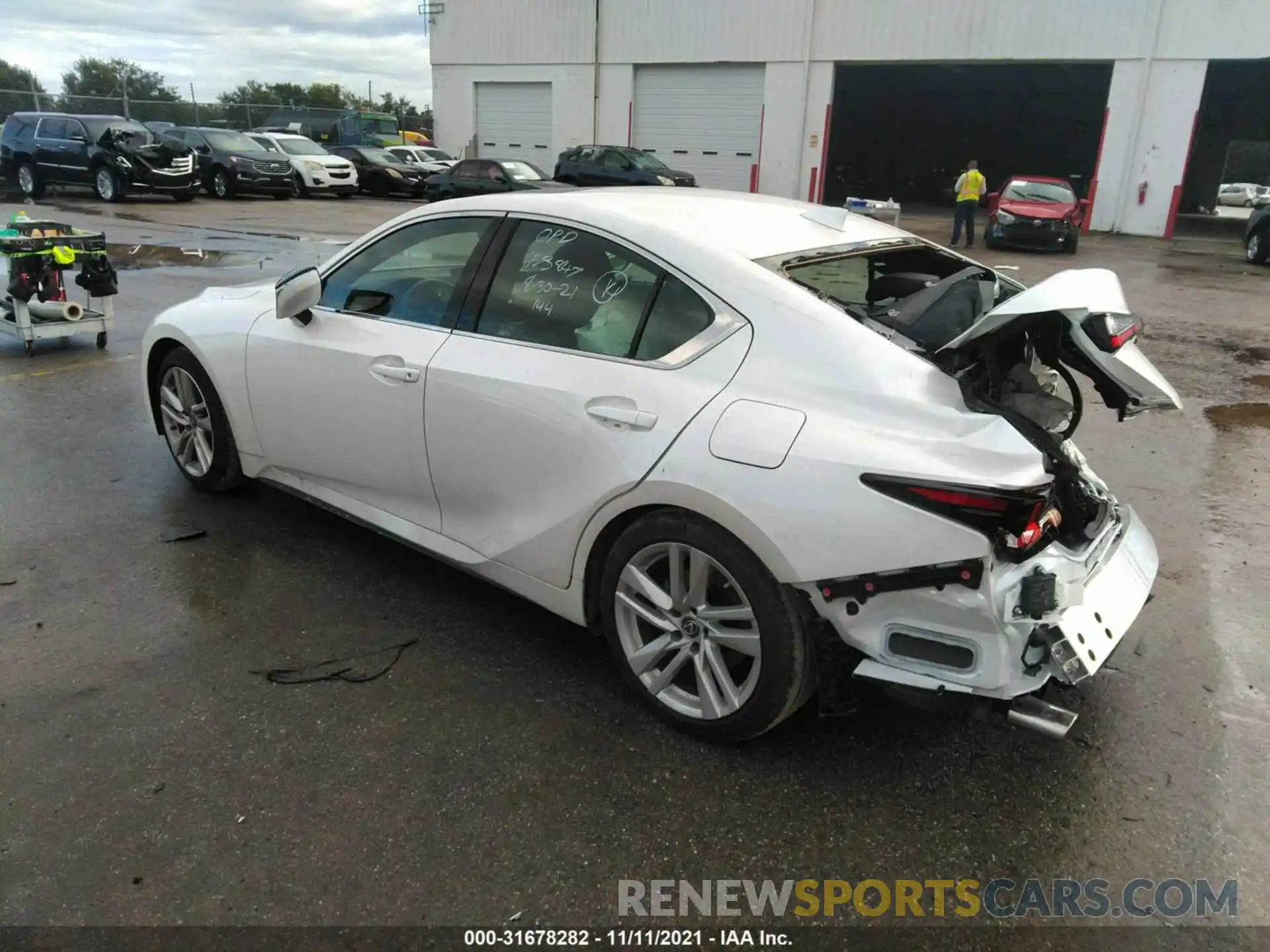 3 Photograph of a damaged car JTHCA1D28M5112869 LEXUS IS 2021