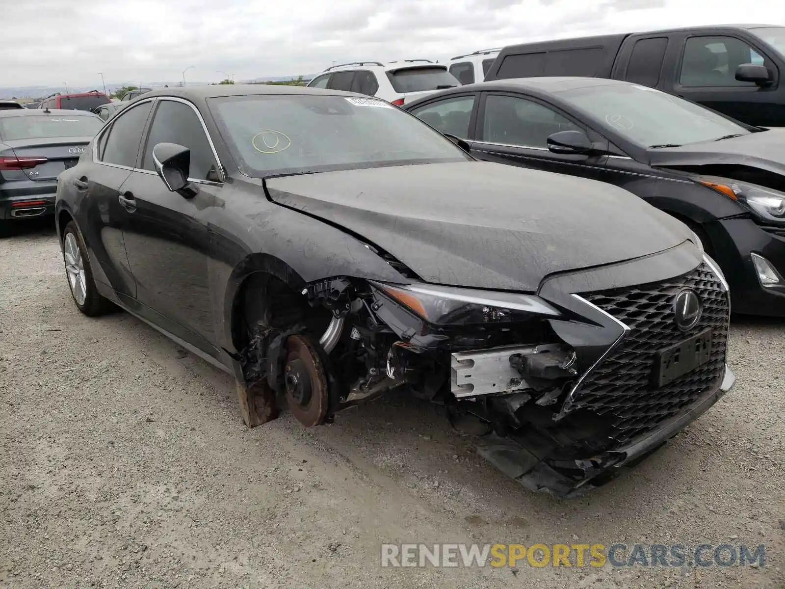 1 Photograph of a damaged car JTHCA1D28M5112922 LEXUS IS 2021