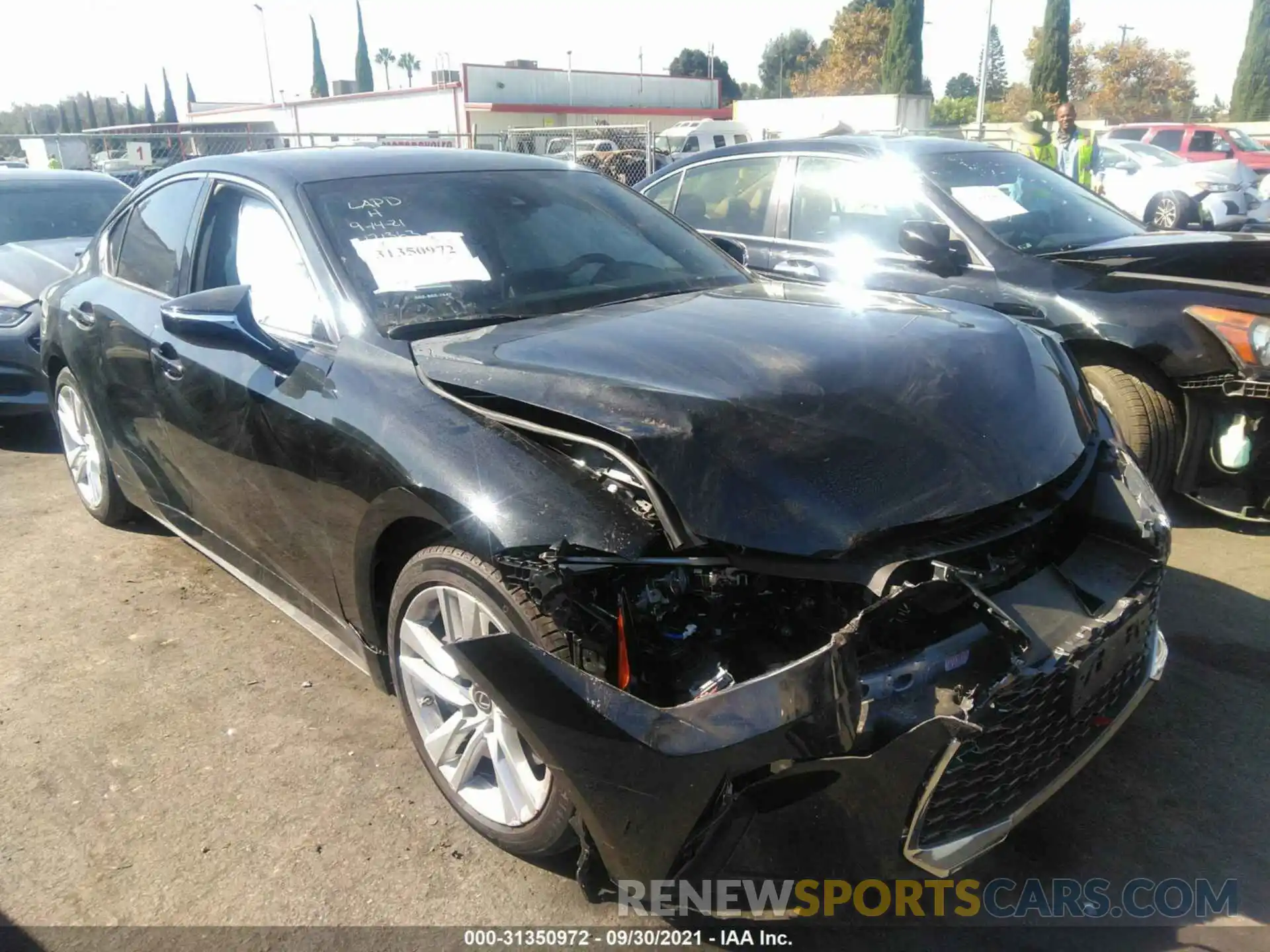 1 Photograph of a damaged car JTHCA1D28M5115139 LEXUS IS 2021