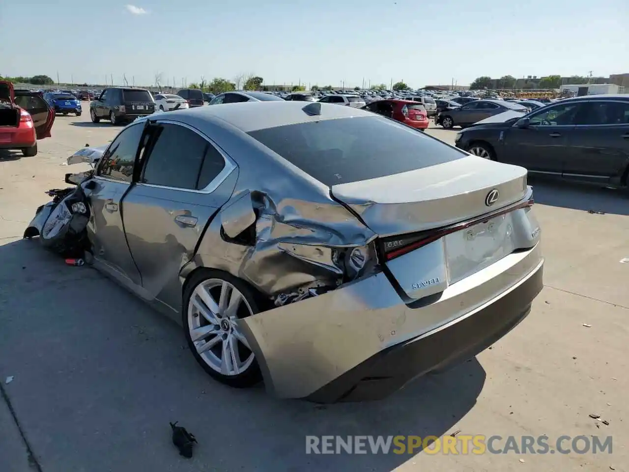 3 Photograph of a damaged car JTHCA1D29M5115361 LEXUS IS 2021