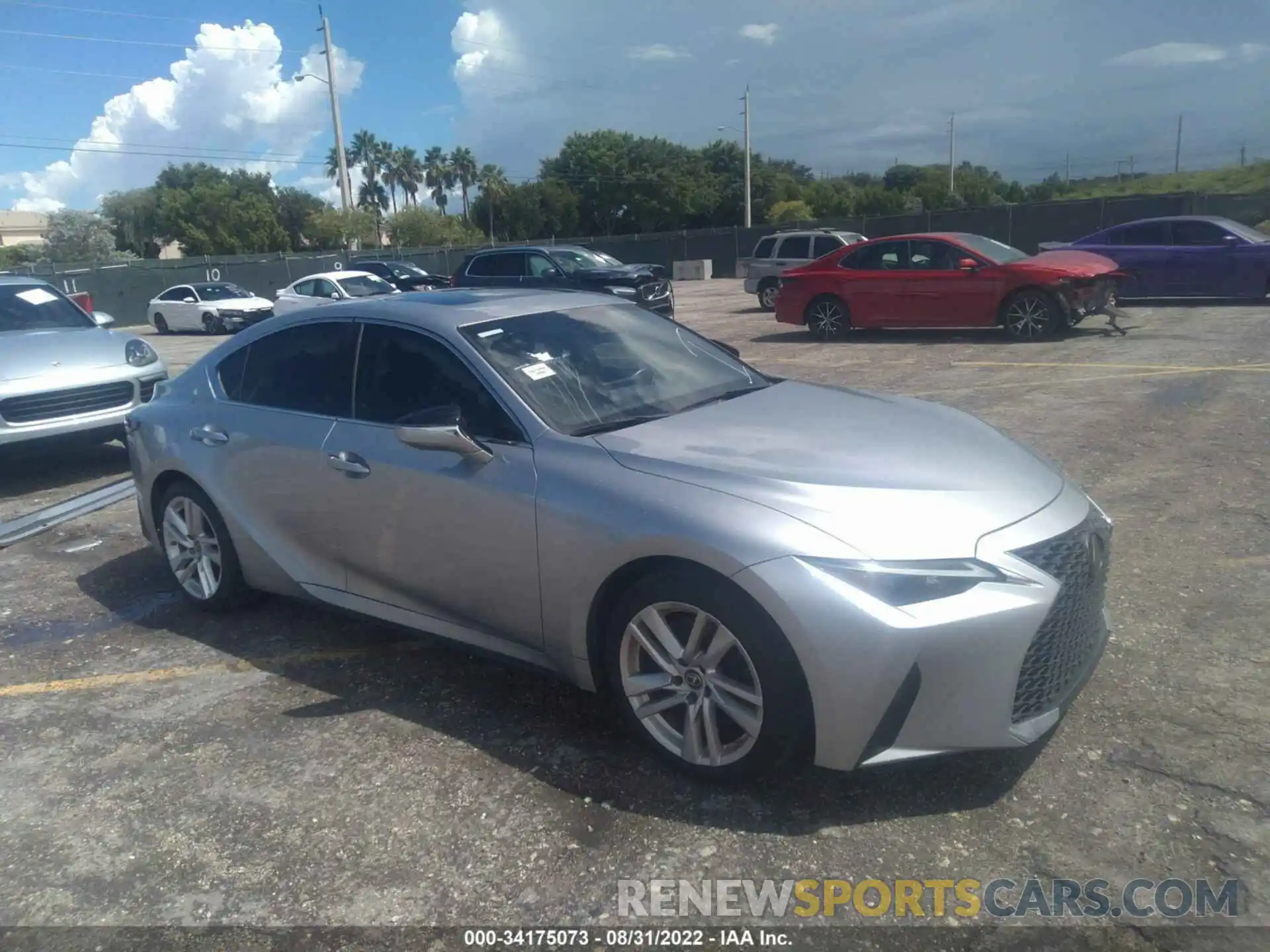 1 Photograph of a damaged car JTHCA1D29M5116297 LEXUS IS 2021