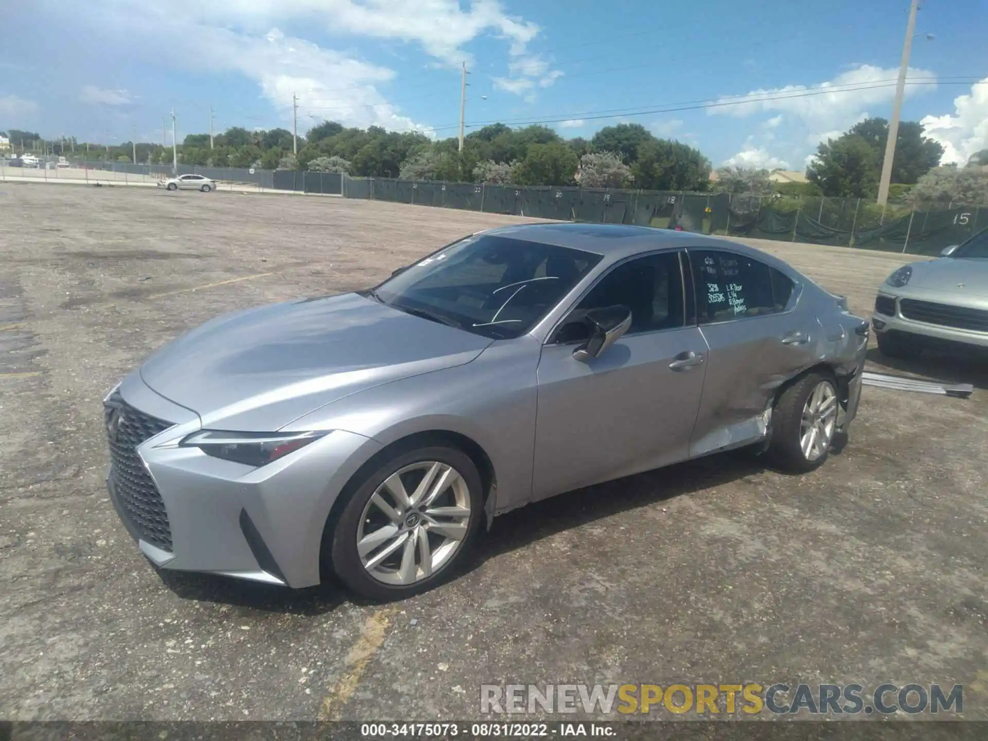 2 Photograph of a damaged car JTHCA1D29M5116297 LEXUS IS 2021