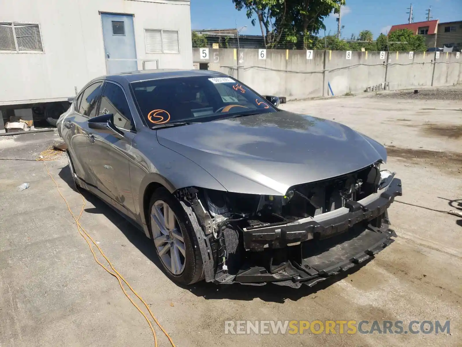 1 Photograph of a damaged car JTHCA1D2XM5110153 LEXUS IS 2021