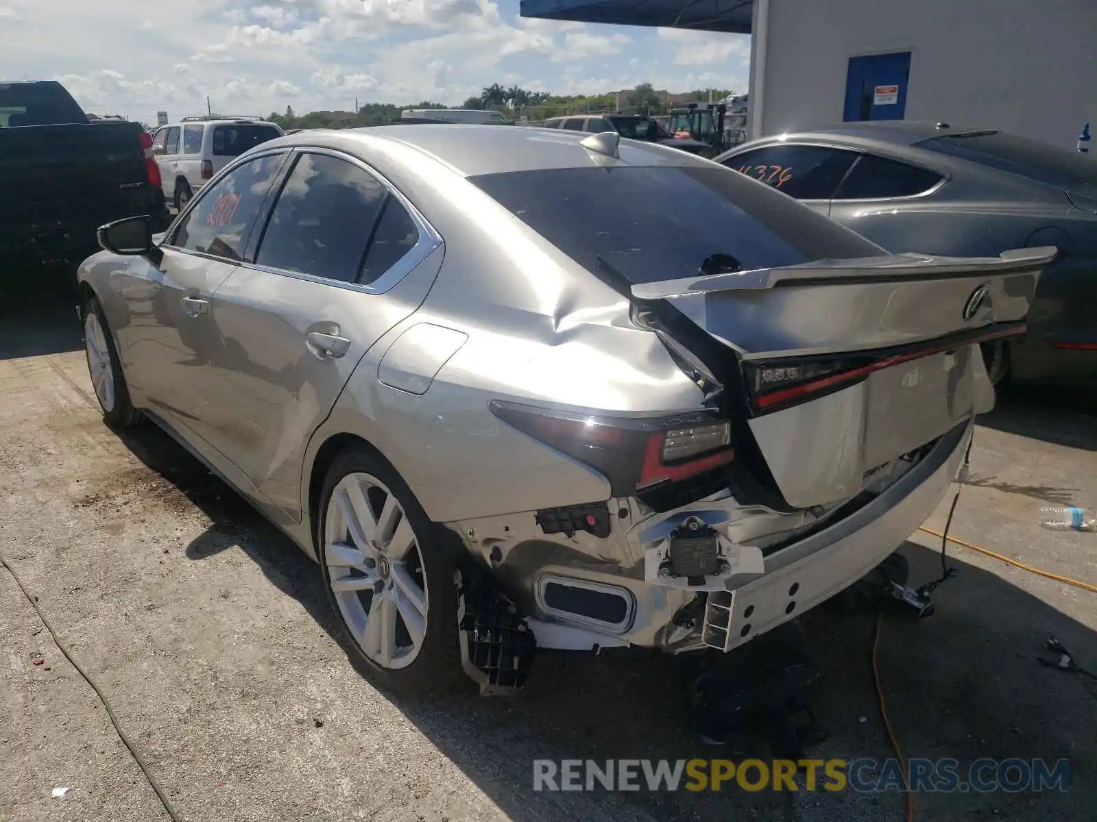 3 Photograph of a damaged car JTHCA1D2XM5110153 LEXUS IS 2021