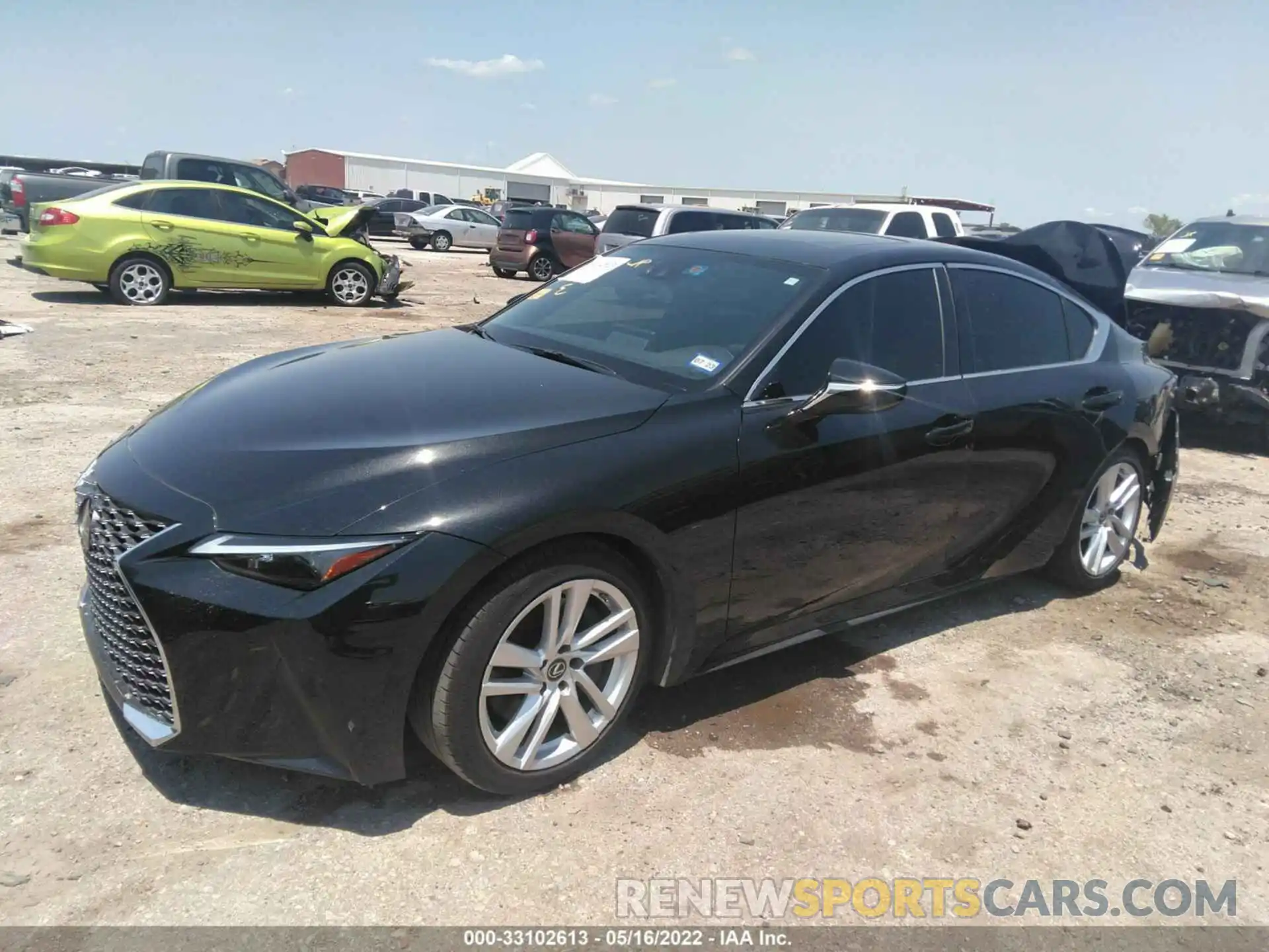 2 Photograph of a damaged car JTHCA1D2XM5116289 LEXUS IS 2021