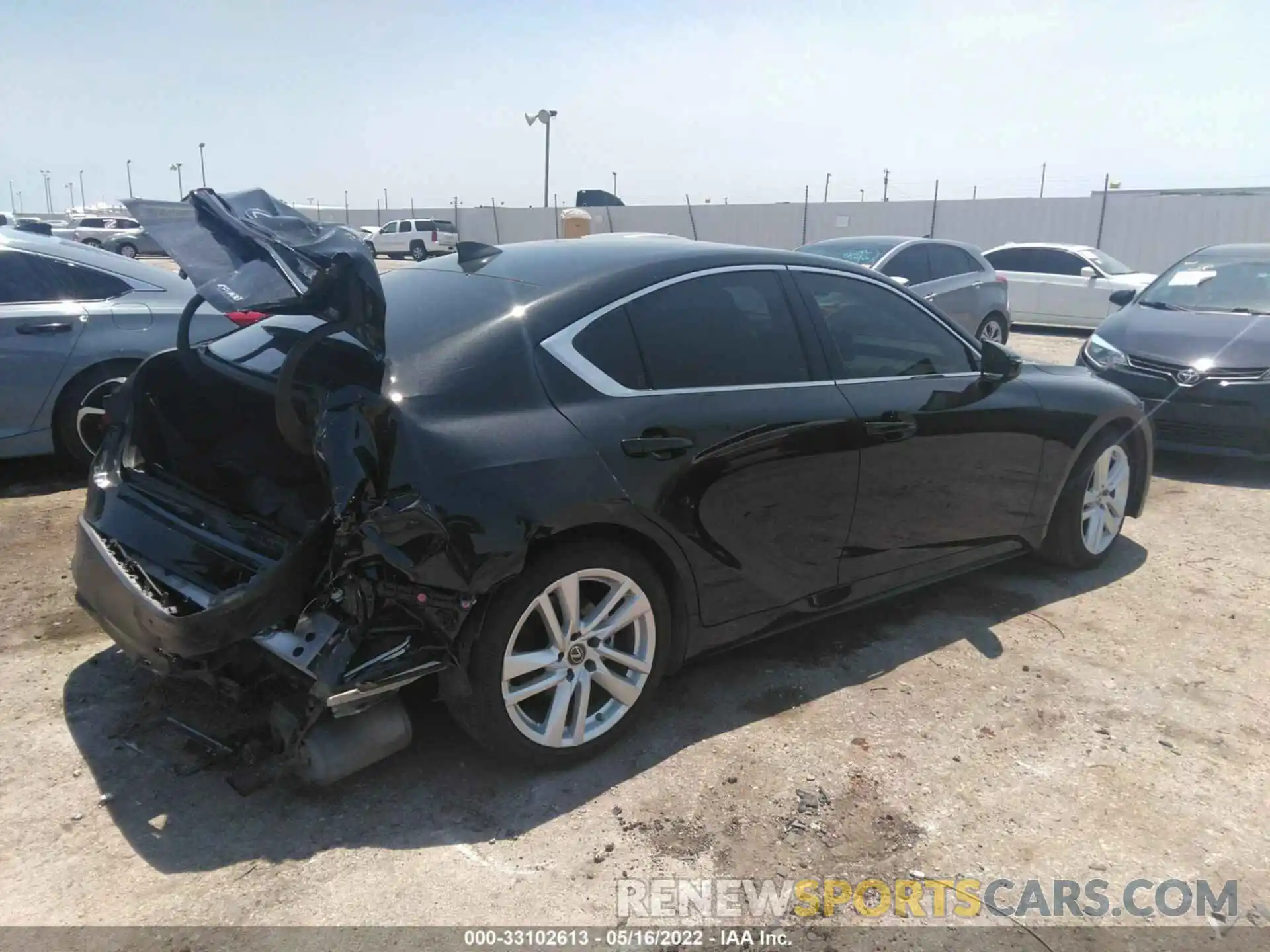 4 Photograph of a damaged car JTHCA1D2XM5116289 LEXUS IS 2021