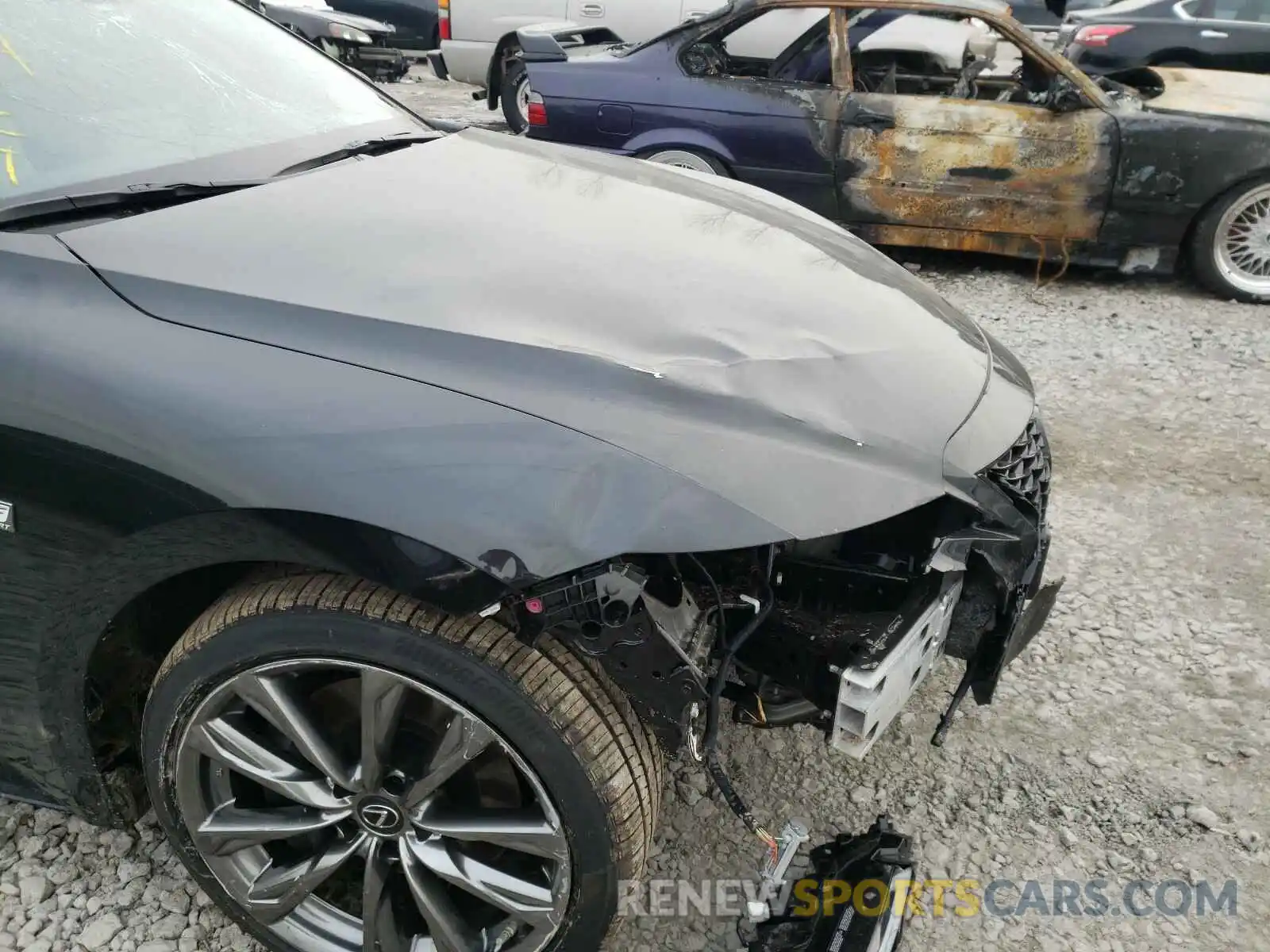 9 Фотография поврежденного автомобиля JTHG81F28M5043532 LEXUS IS 2021